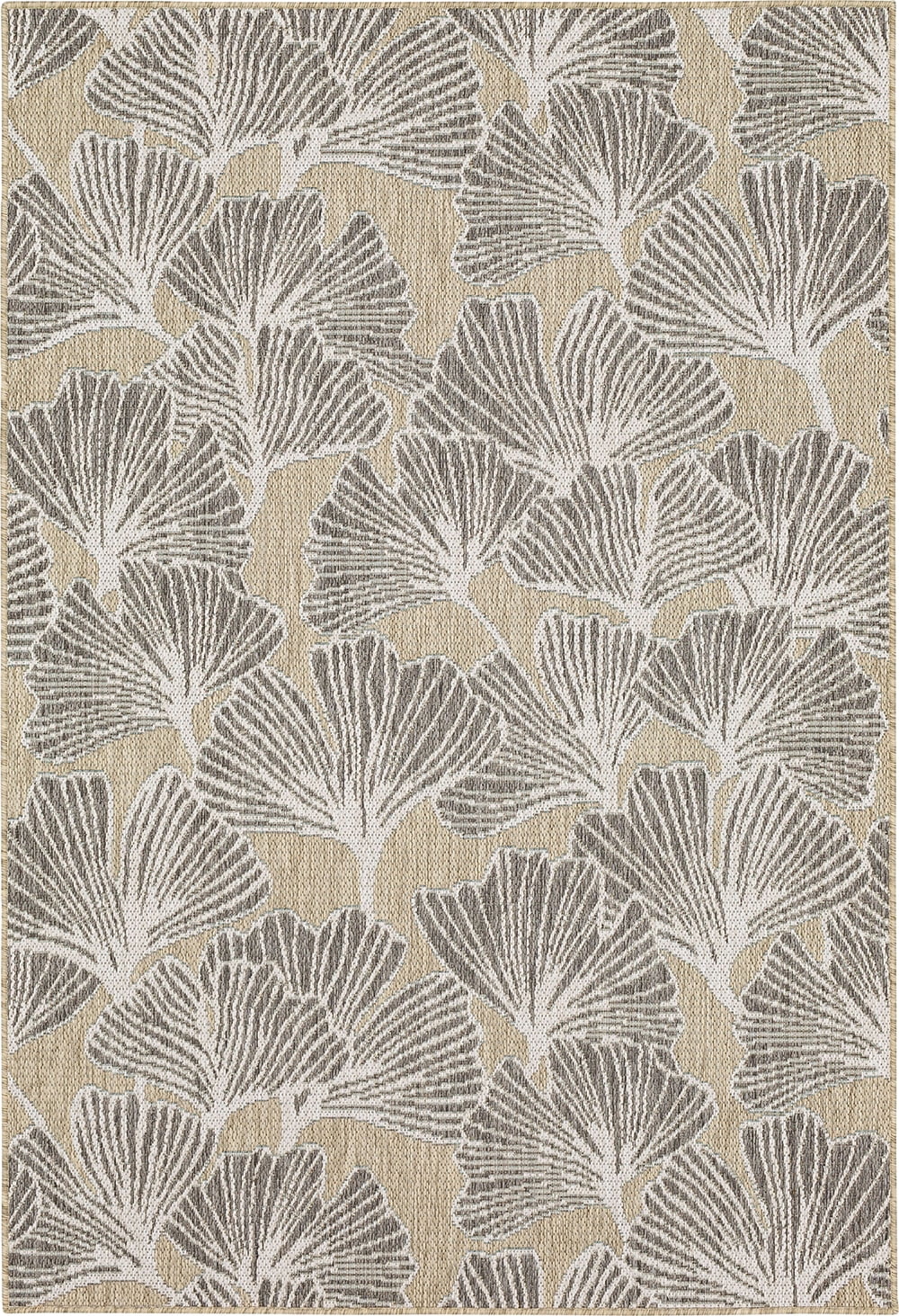 Mohawk Home Jade Butterfly Outdoor Area Rug, Beige, 5′ 3″ x 7′ 6″