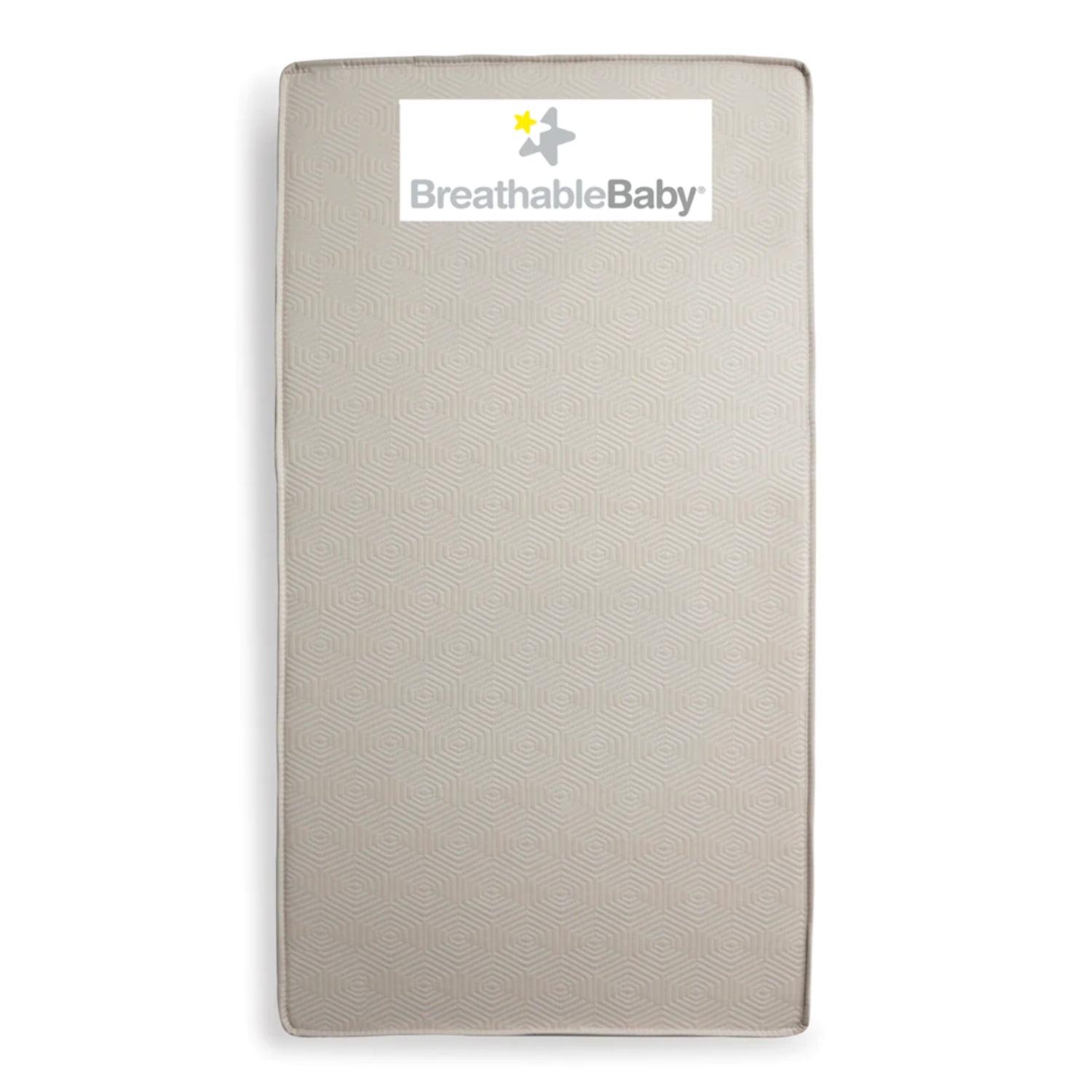BreathableBaby EcoCore 300 2-Stage Dual-Sided Crib Mattress – Firm for Infants. Softer for Toddlers – Non-Toxic. Water & Stain Resistant. No VOCs or Chemicals. No Foam or Latex – 52 x 28 x 6