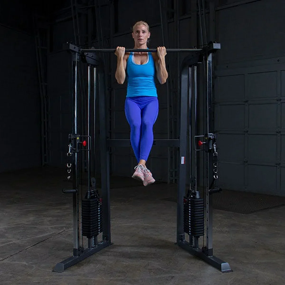Body-Solid Powerline Functional Trainer Cable Machine, Dual 210 Lb. Weight Stacks - PFT100