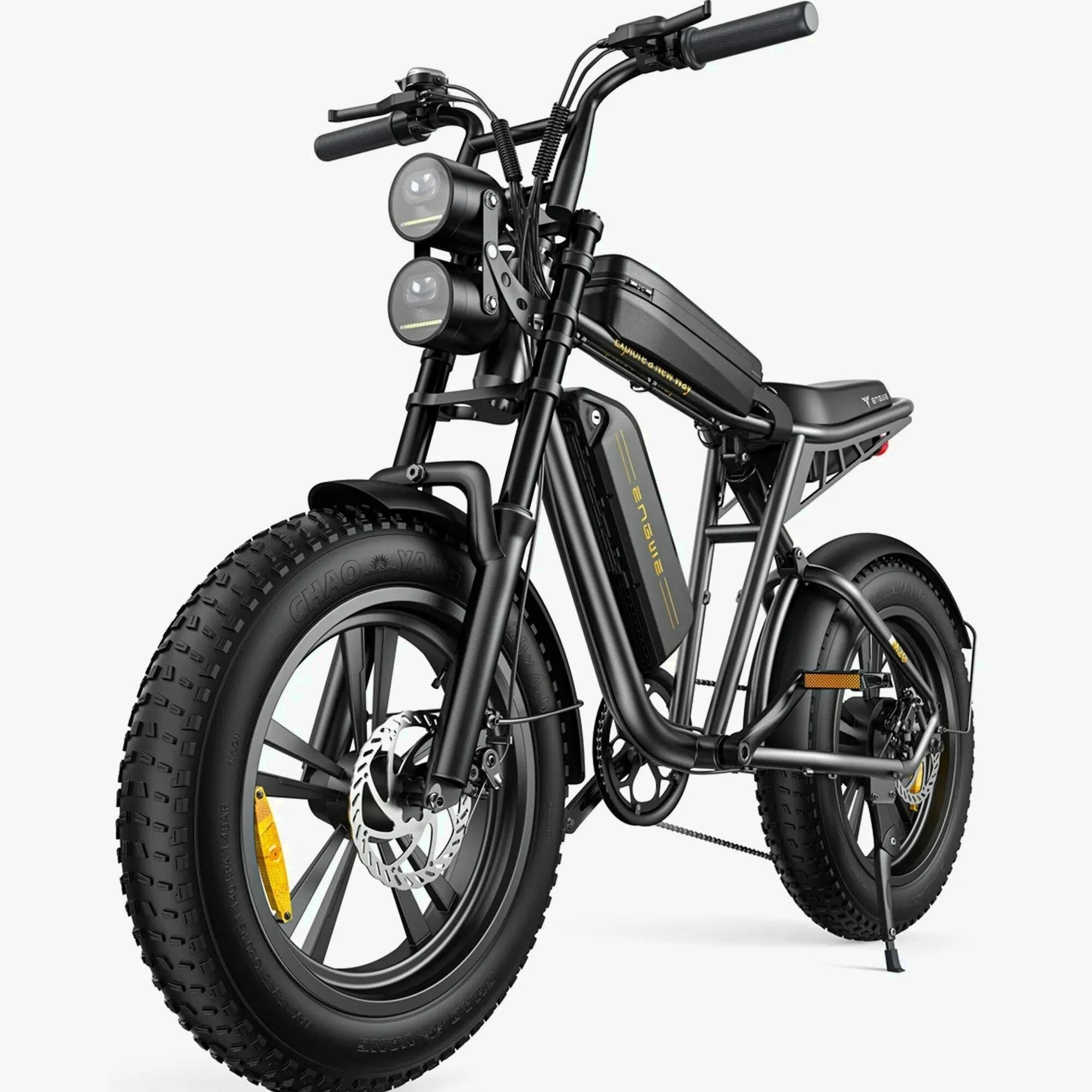 AKEZ Retro Electric Bike 1000W, 28 mph, 94 Miles, 20 inch x 4.0 inch Fat Tires