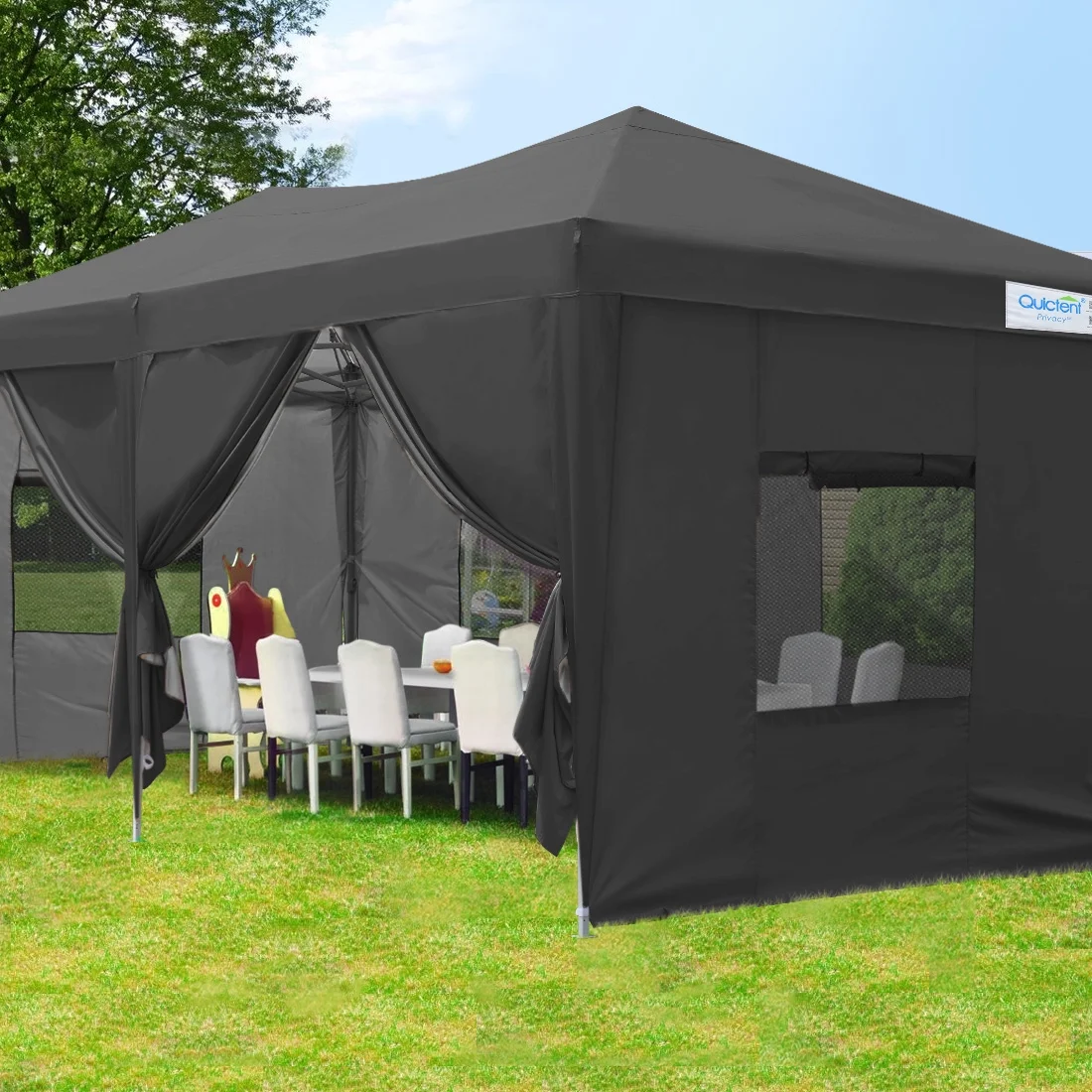 Quictent 10' x 20' White Instant, Event and Pop-up Outdoor Canopy