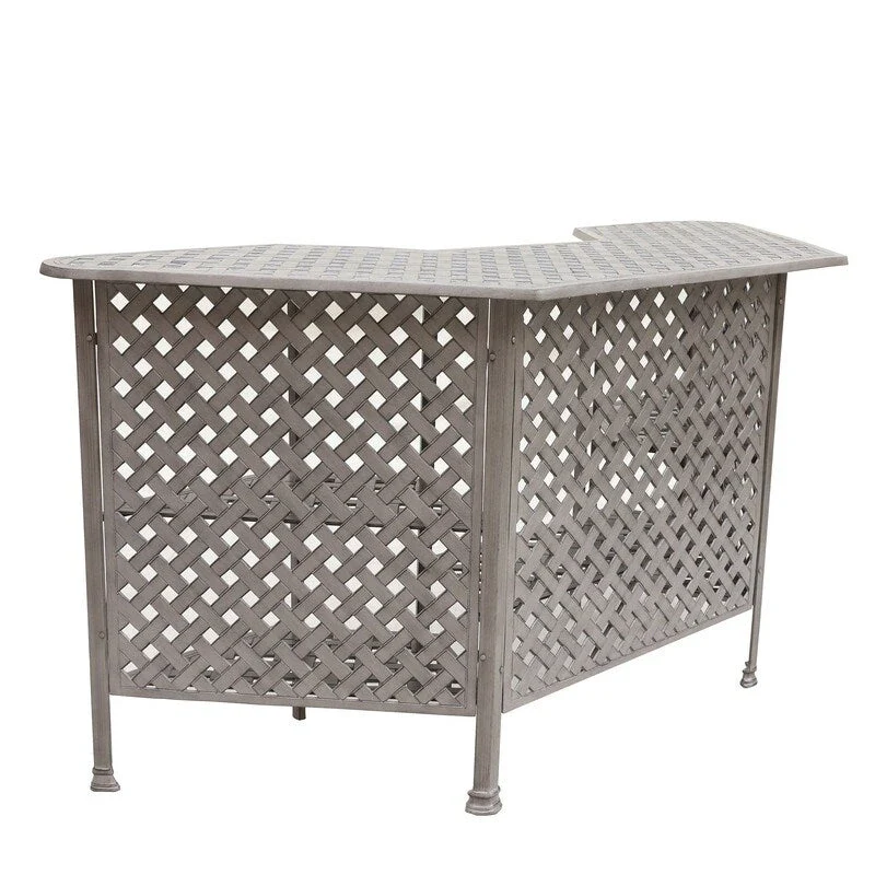 Aged Bronze Aluminum Party Bar Table