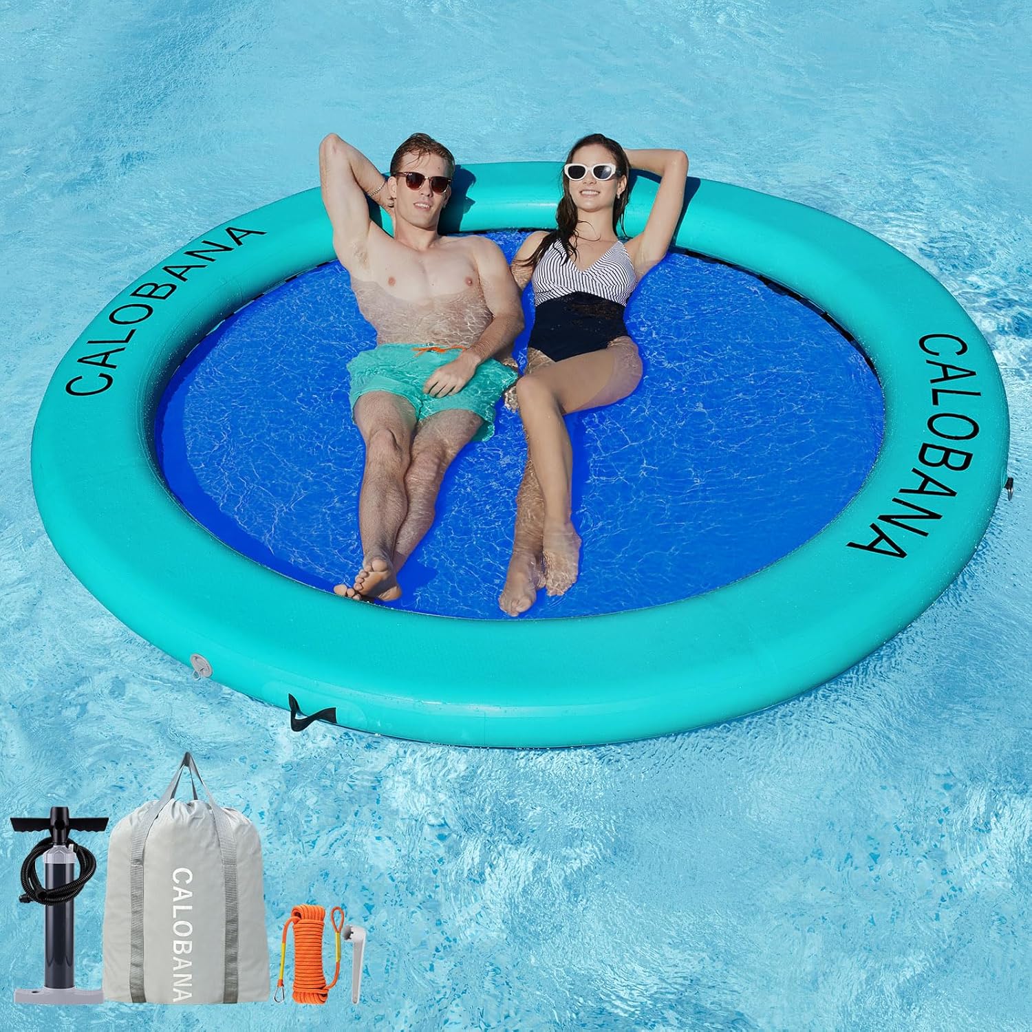 Round Floating Ring Hammock – Heavy Duty Inflatable Raft