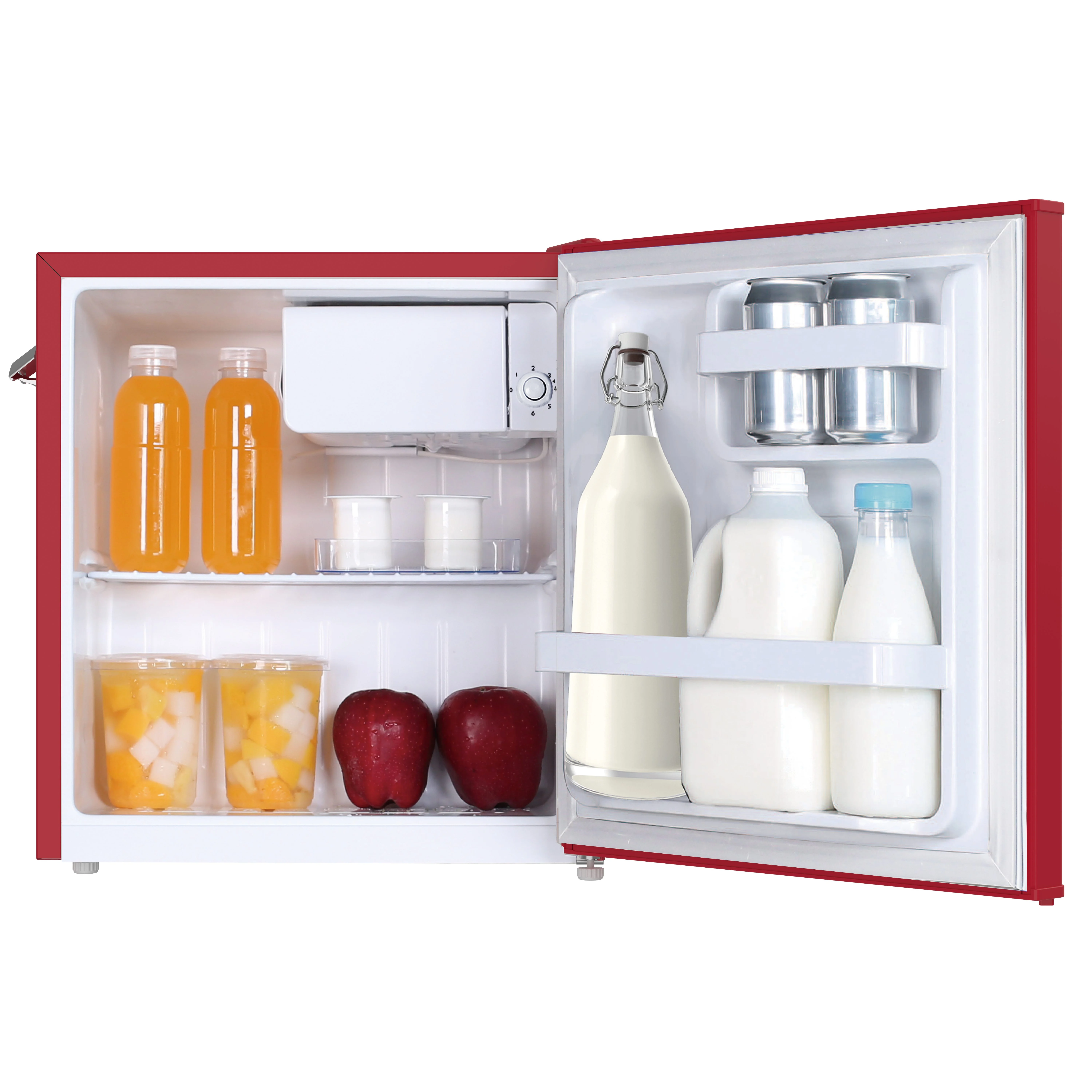 Frigidaire 1.6 Cu ft. Retro Compact Refrigerator with Side Bottle Opener, Coral