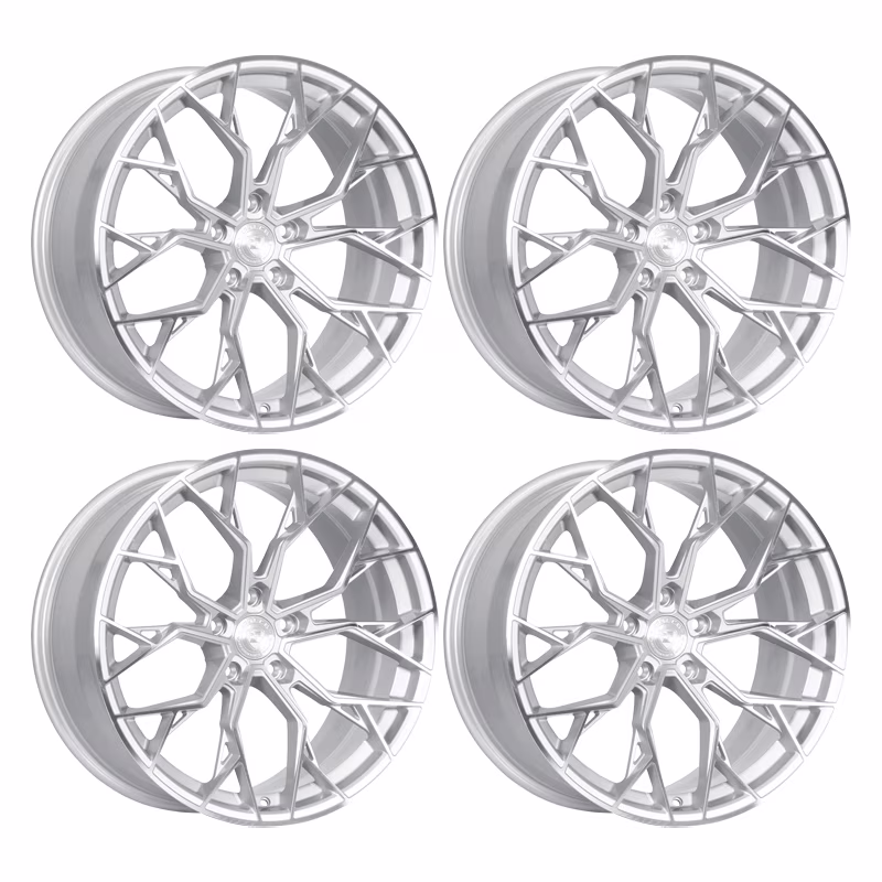 4 x Dolce Aria Glossy Sliver Wheels 5×120 20×10 +40et High Performance Rims