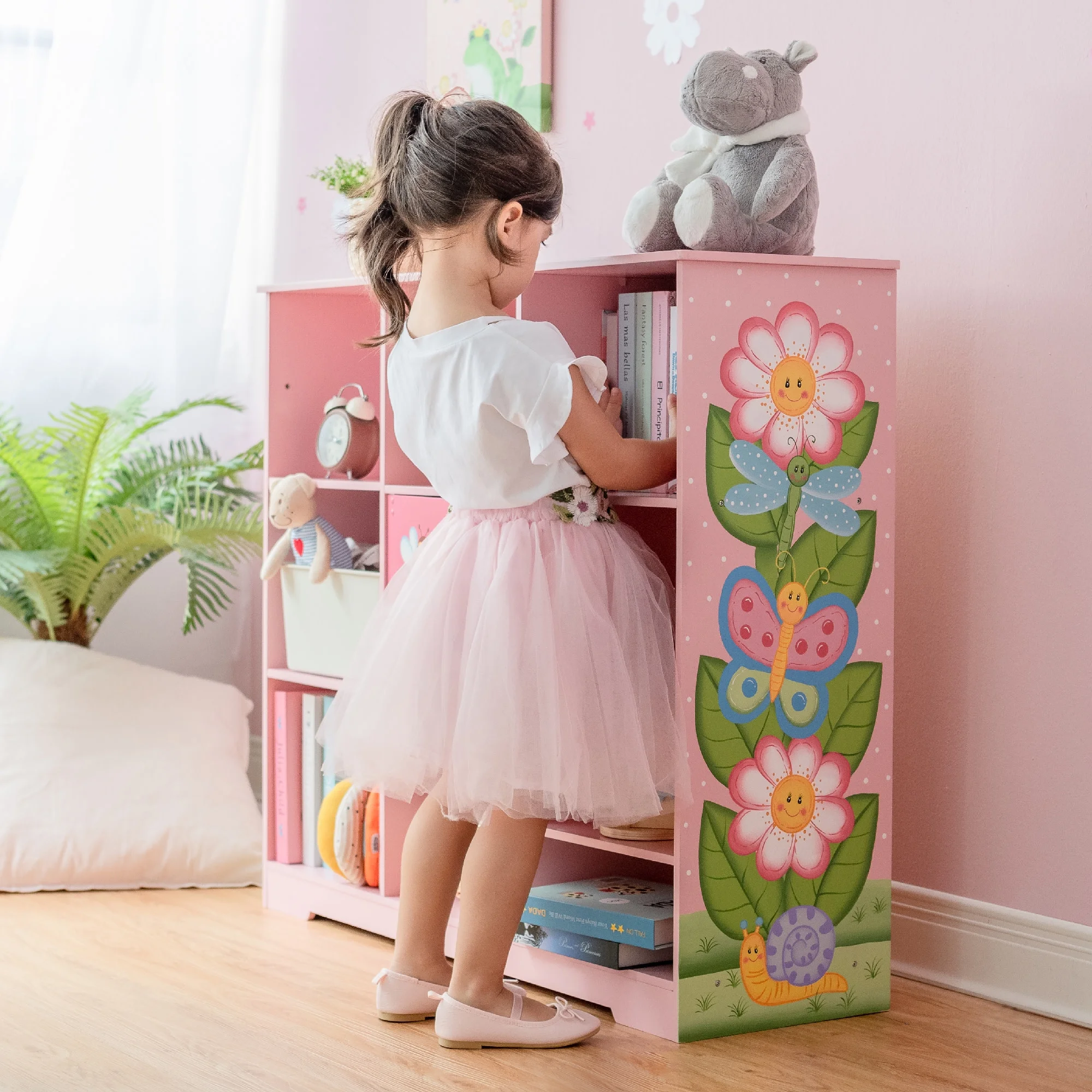 Fantasy Fields Magic Garden Kids Wooden 3 x 3 Cube Storage Unit