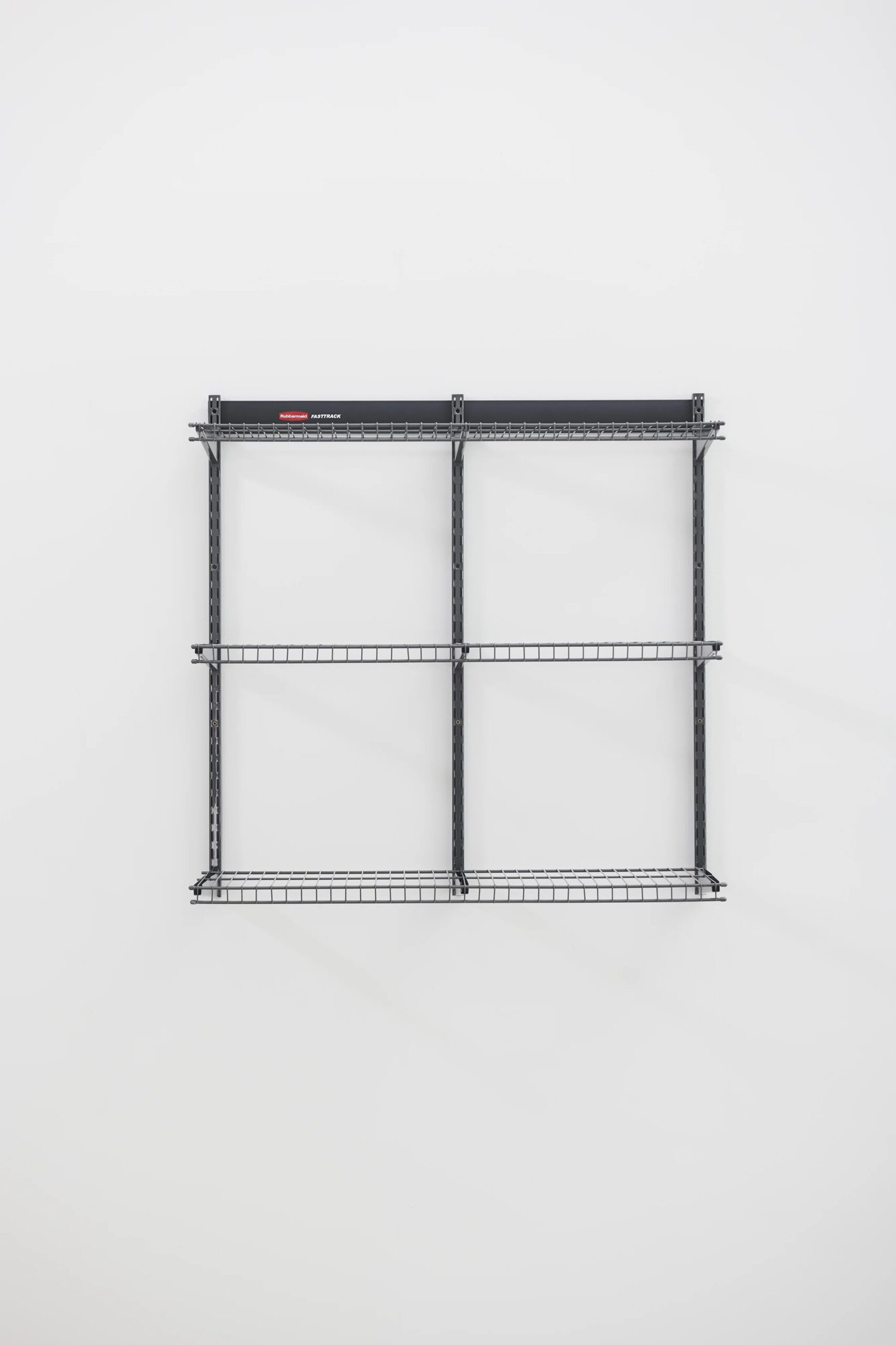Rubbermaid Garage FastTrack 36" x 12" Shelf Kit, 3-Shelves, Black