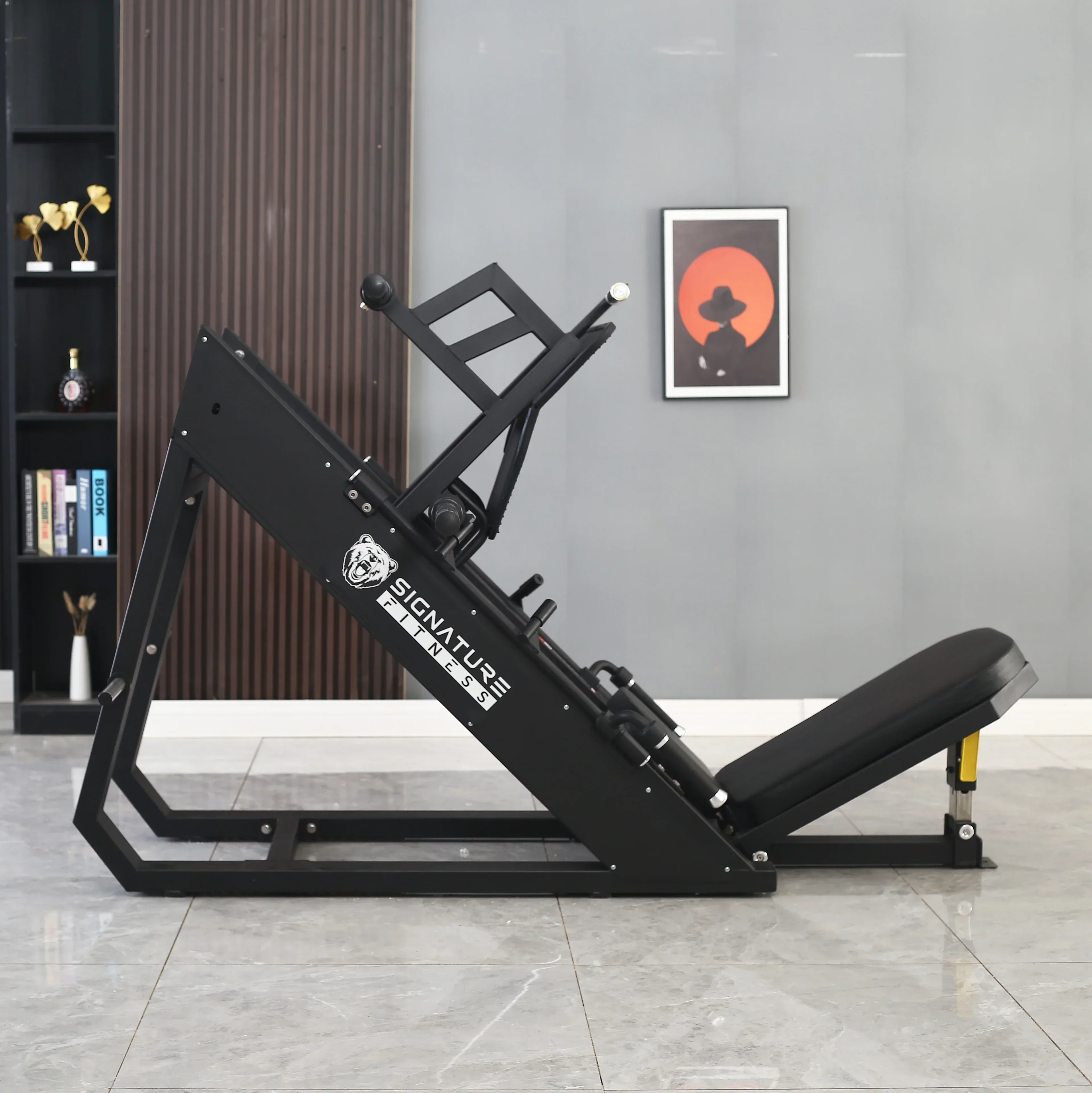 BalanceFrom Plate Loaded Adjustable Leg Press Machine With Extra Plate Storage, 1000-Pound Capacity - SF-L2