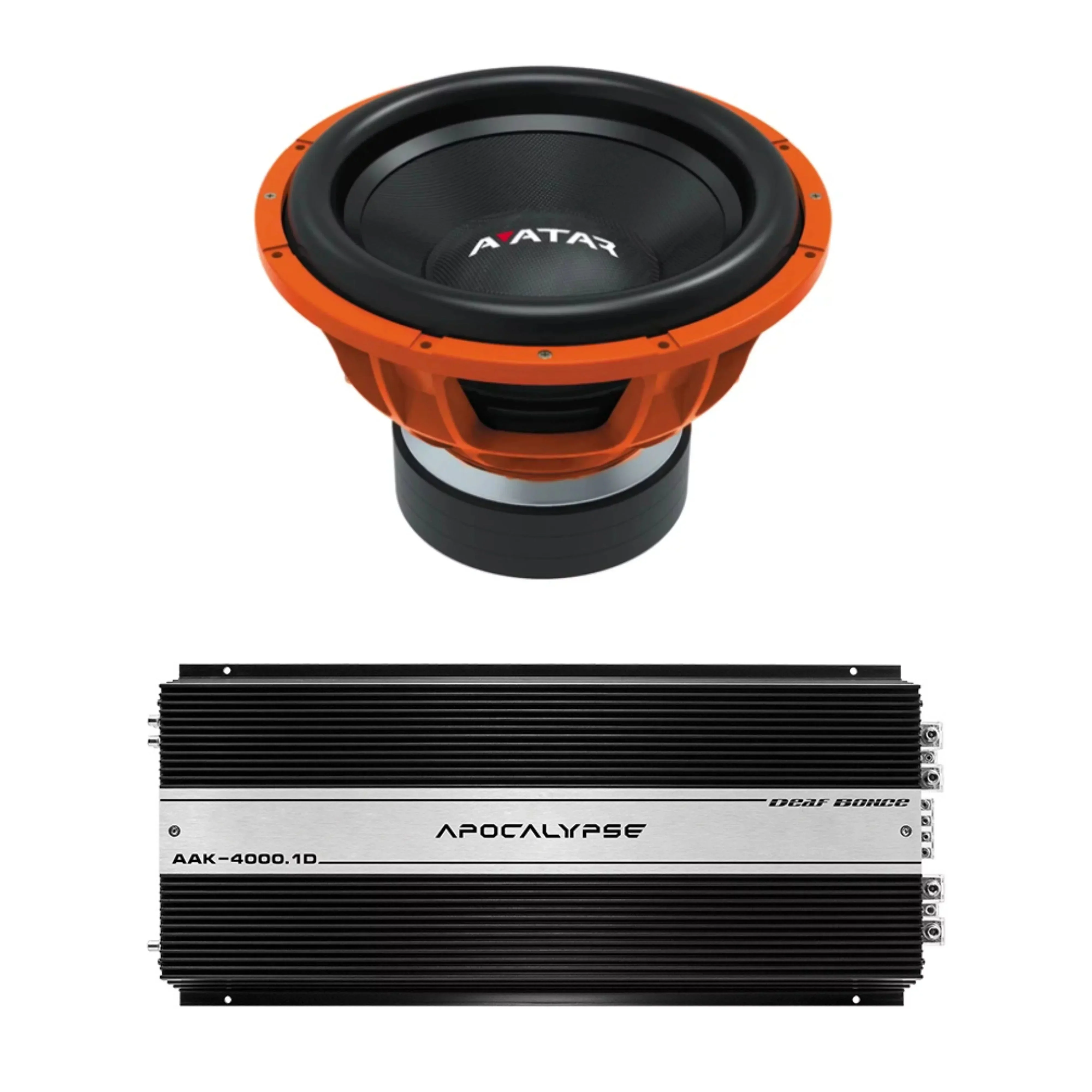 Car Audio 15″ 2Ohm Subwoofer STU-1546-D2&Monoblock Amp Package New