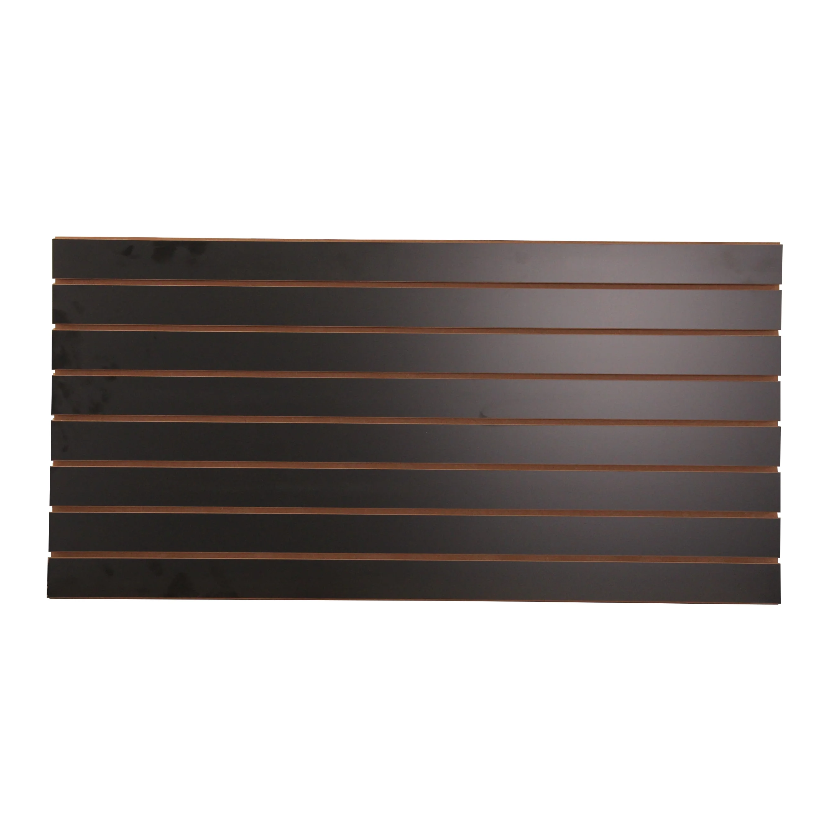 SSWBasics 4 ft x 2 ft Horizontal Black Slatwall Panels for Wall (24"H x 48"L) - Pack of 2 - Garage Wall Organizer Panels and Craft Storage Organization Slatwall Panel