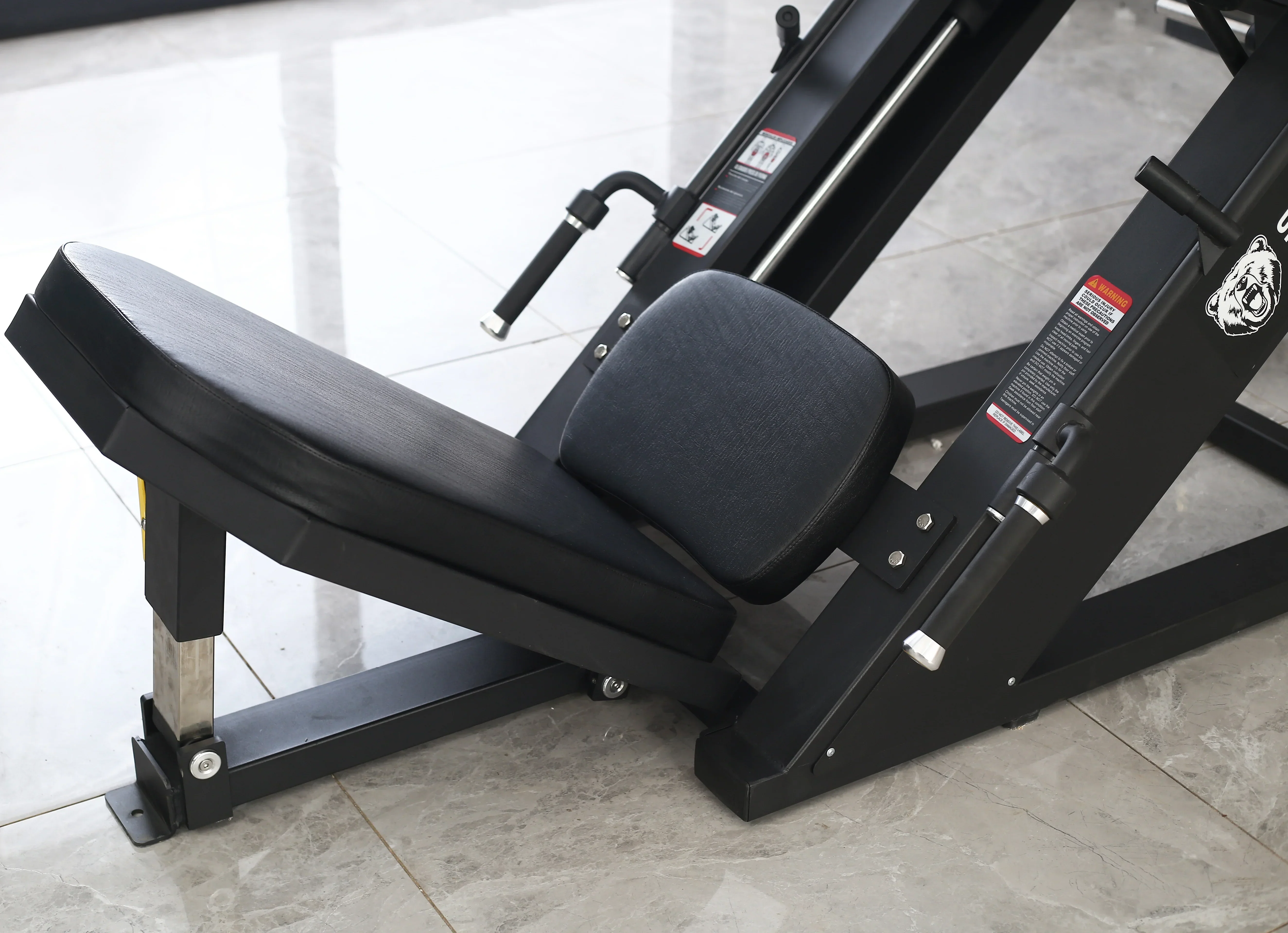 BalanceFrom Plate Loaded Adjustable Leg Press Machine With Extra Plate Storage, 1000-Pound Capacity - SF-L2