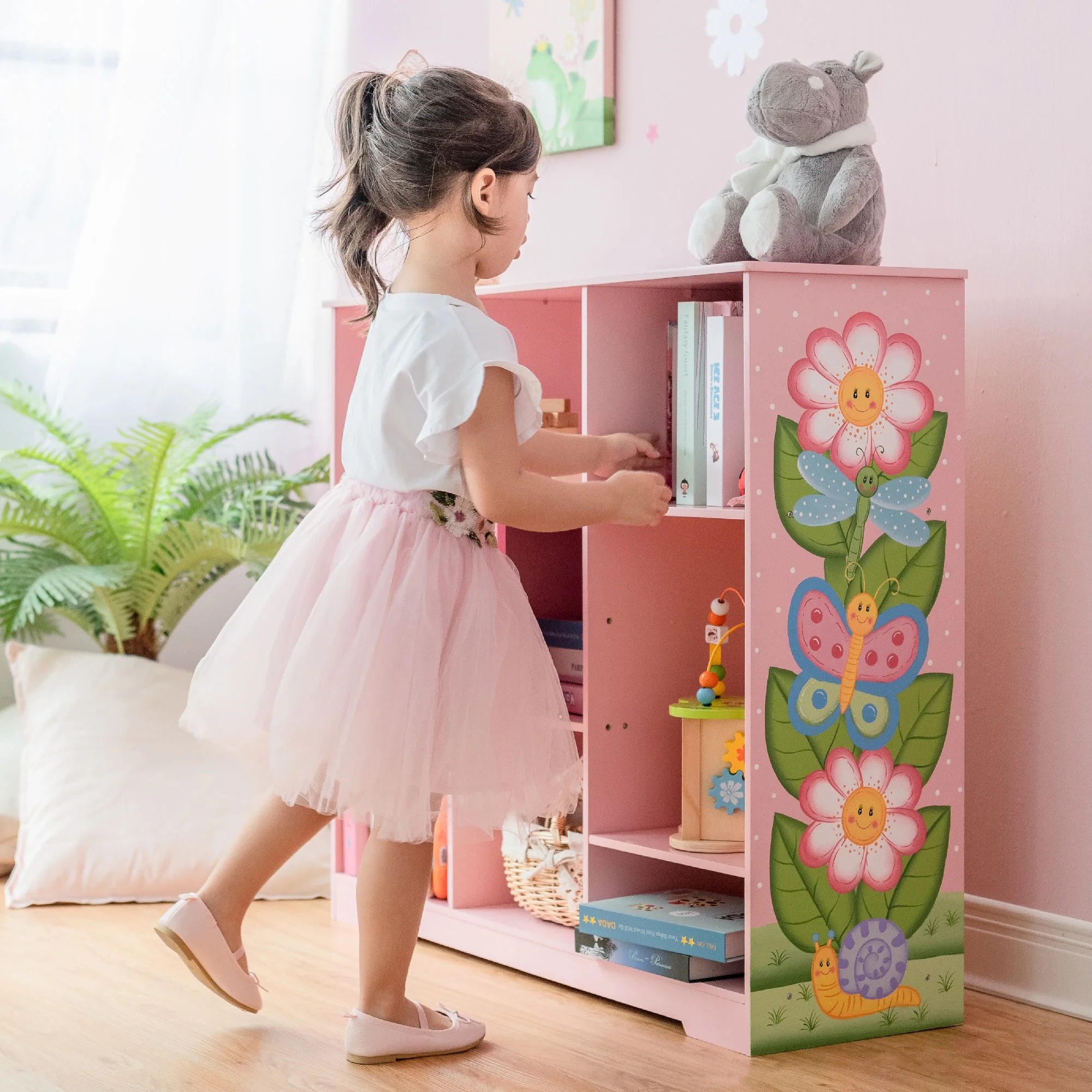 Fantasy Fields Magic Garden Kids Wooden 3 x 3 Cube Storage Unit