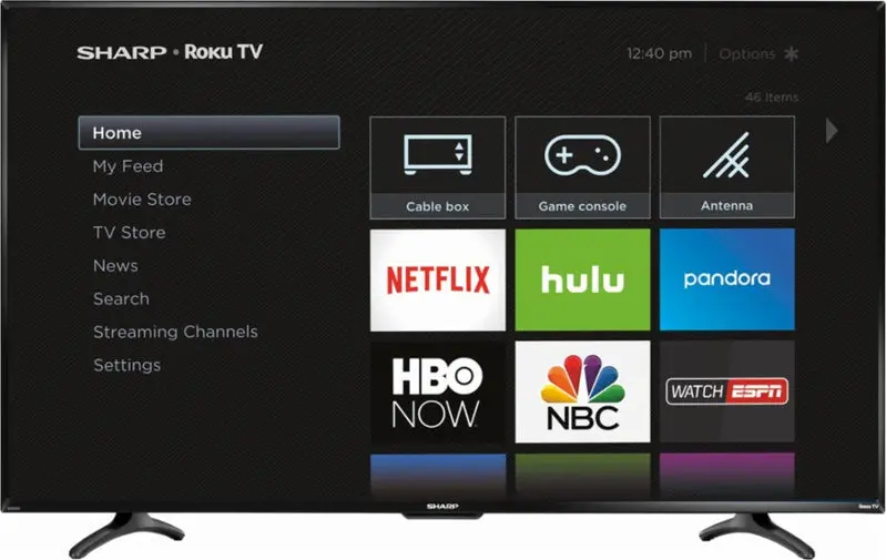 Sharp 55-Inch Class Roku Smart LED HDTV – 1080p Full HD With Voice Remote