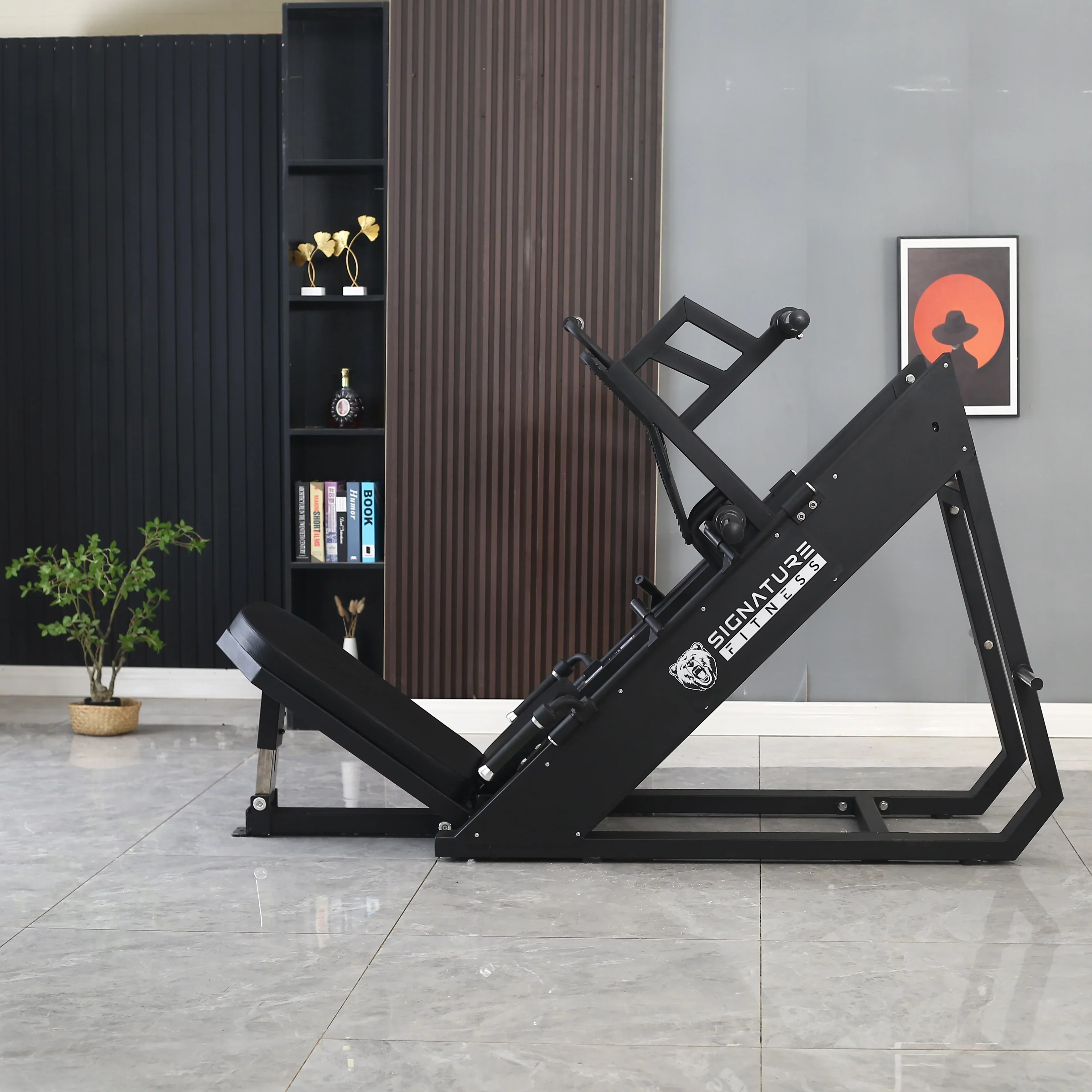 BalanceFrom Plate Loaded Adjustable Leg Press Machine With Extra Plate Storage, 1000-Pound Capacity - SF-L2