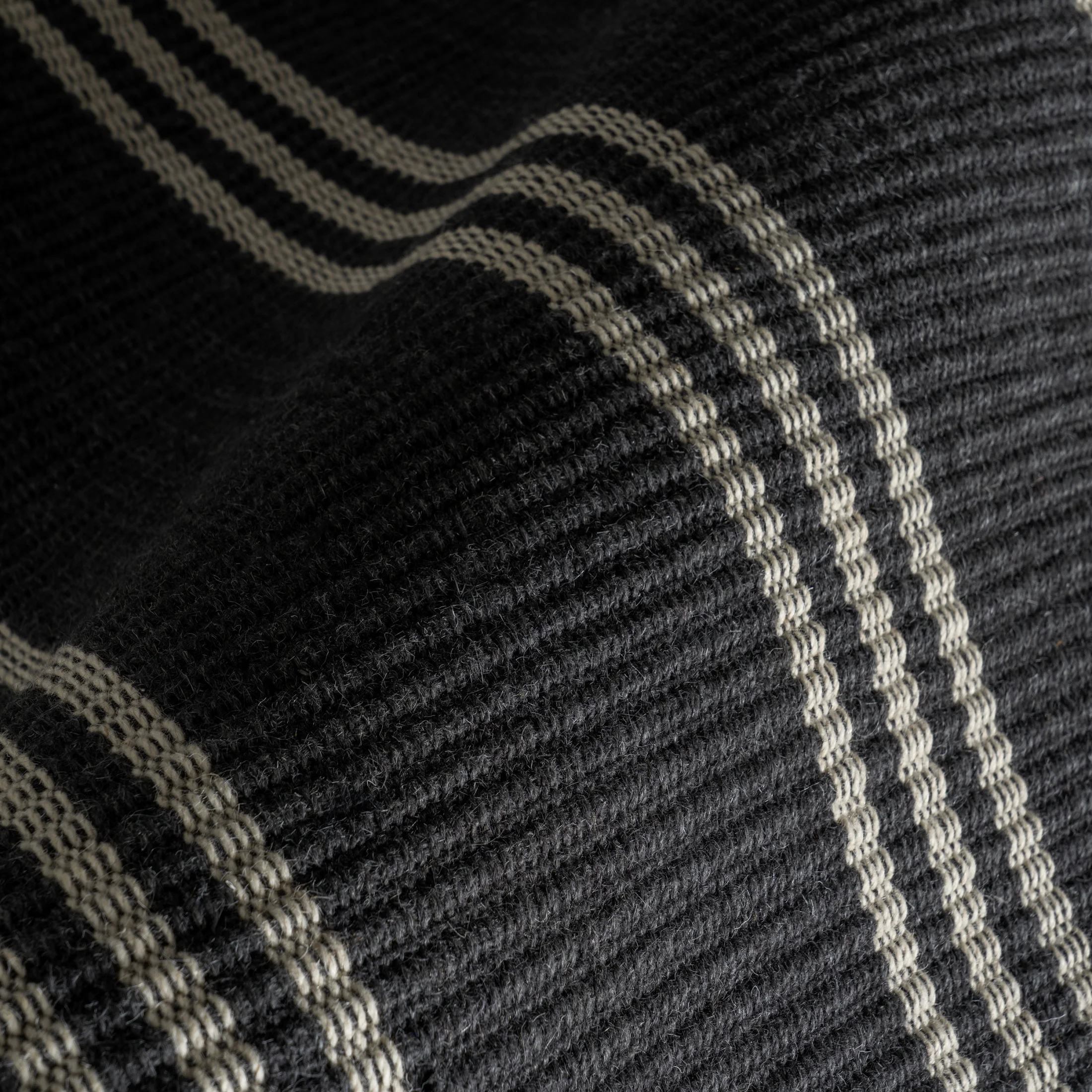 Rugs USA Hawthorn Striped Wool Area Rug, 4' x 6', Hawthorn Ivory