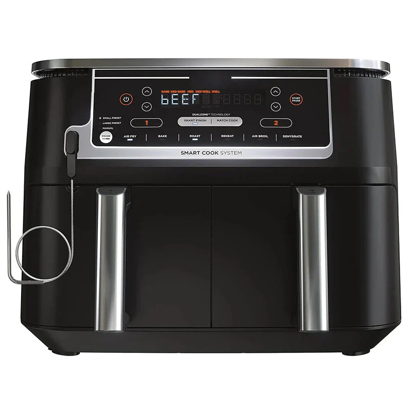 DZ401 Foodi 10 Quart 6-in-1 DualZone XL 2-Basket Air Fryer with 2 Independent Frying Baskets