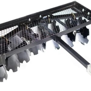 2025 Titan Distributors Inc. 4-Ft Notched Disc Harrow Attachment Pull Behind for ATV and UTV 2-in Towball Hitch NO250072