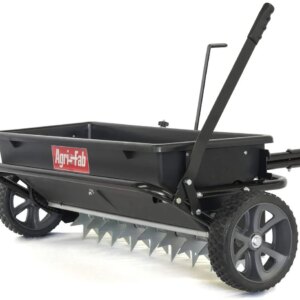 100 lb. Tow-Behind Lawn & Garden Spiker/Seeder/Drop Spreader for Seed,Fertilizer, Salt, Ice Melt; Designed to Pull Behind Lawn & Garden Tractors