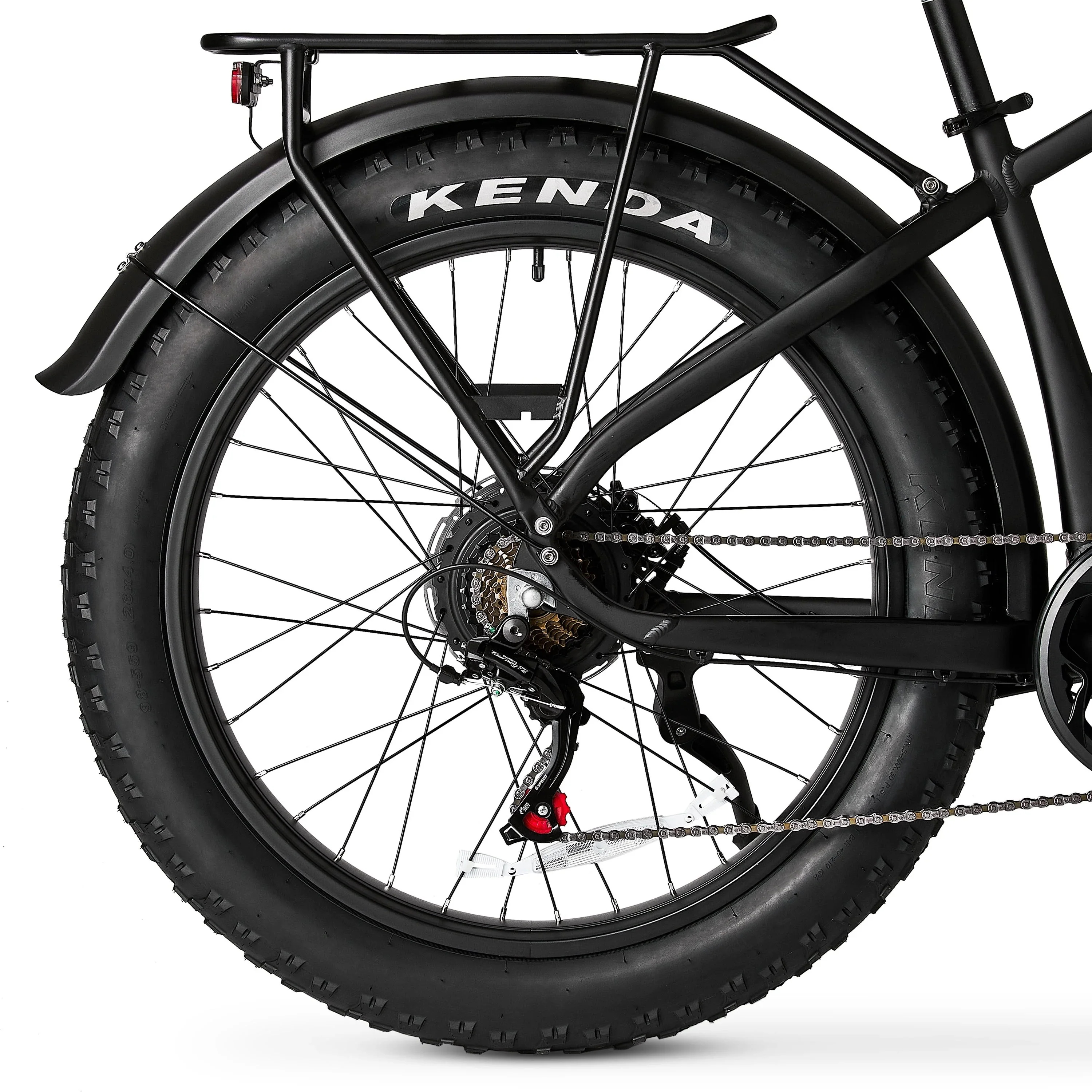 Ozark Trail Electric Fat Tire Bike, 26in, 48V, Class 2, Black, Fits Riders 5ft 2in - 6ft 1in - M.3 Ranger+
