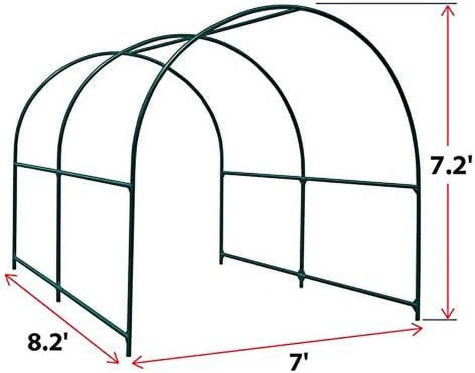Large Garden Support Arch Frame Climbing Plant Arch Arbor for Various Climbing Plant Roses Vines Birthday Wedding Party Decoration Pergola Frame (6.5 x 7 x 7.2ft)