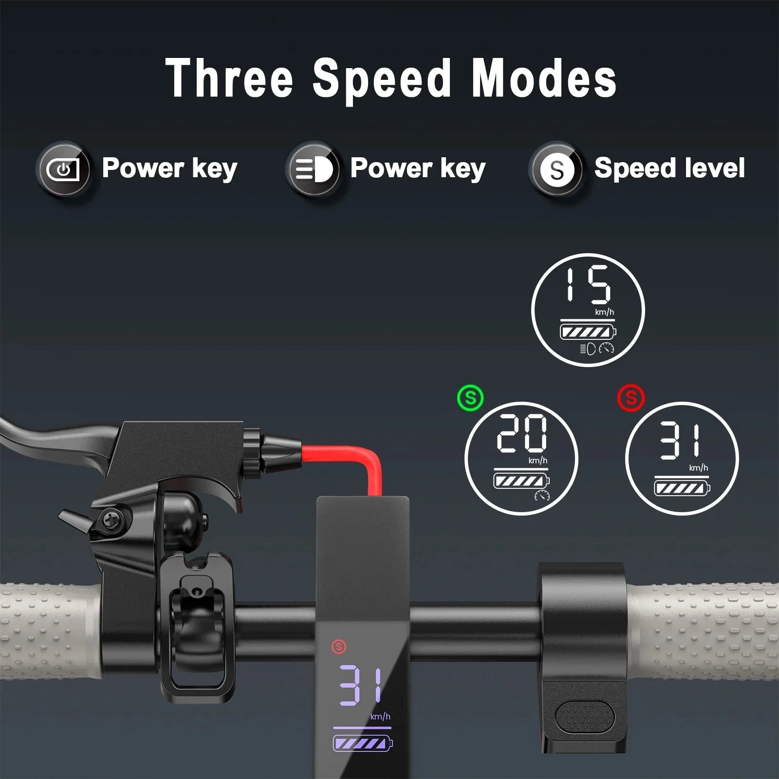 AOVOPRO Foldable Electric Scooter For Adults, 350W, 8.5 inch, 21 Miles Range - ES80