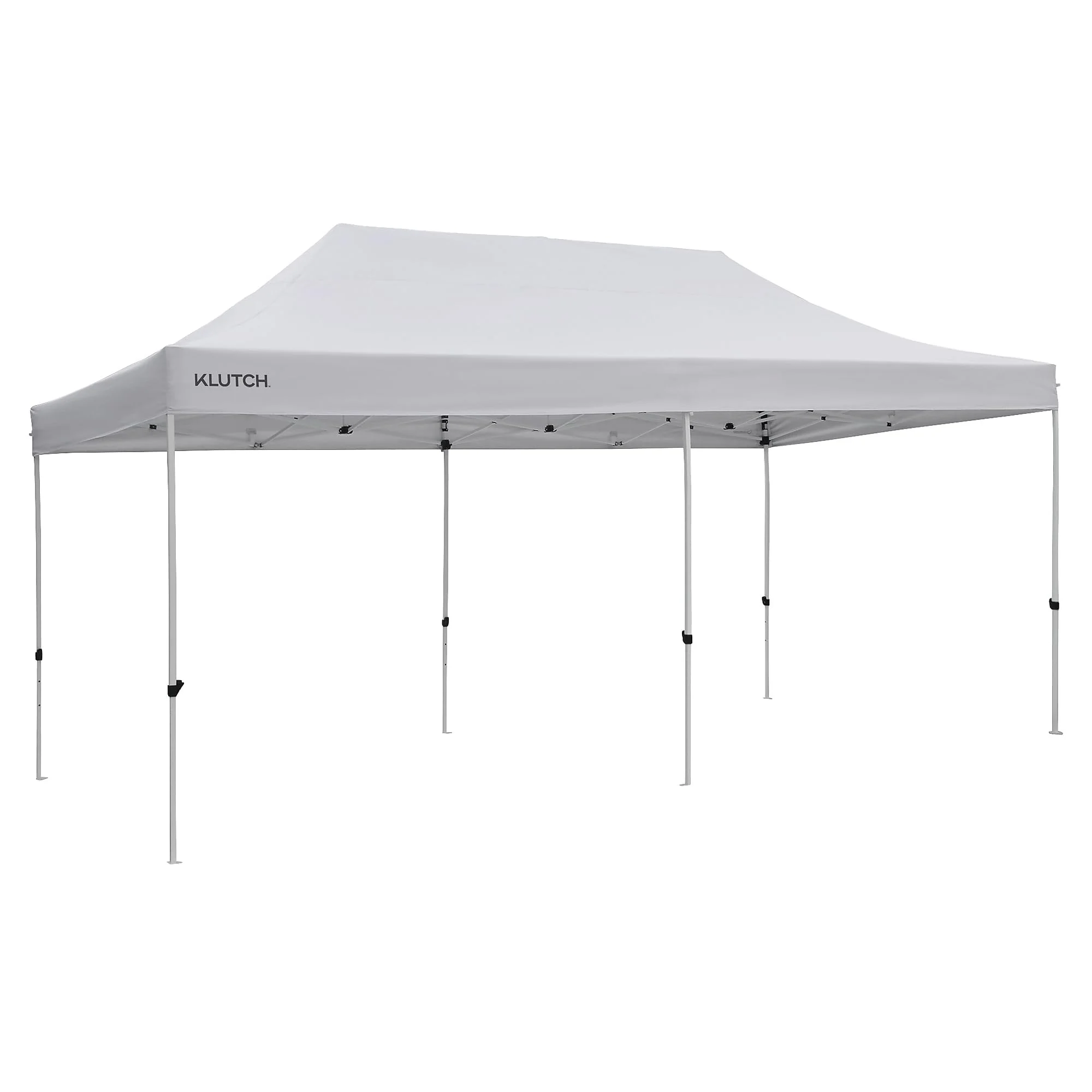 Klutch Tent Canopy Top Replacement 20ft. x 10ft., Commercial Strength, White