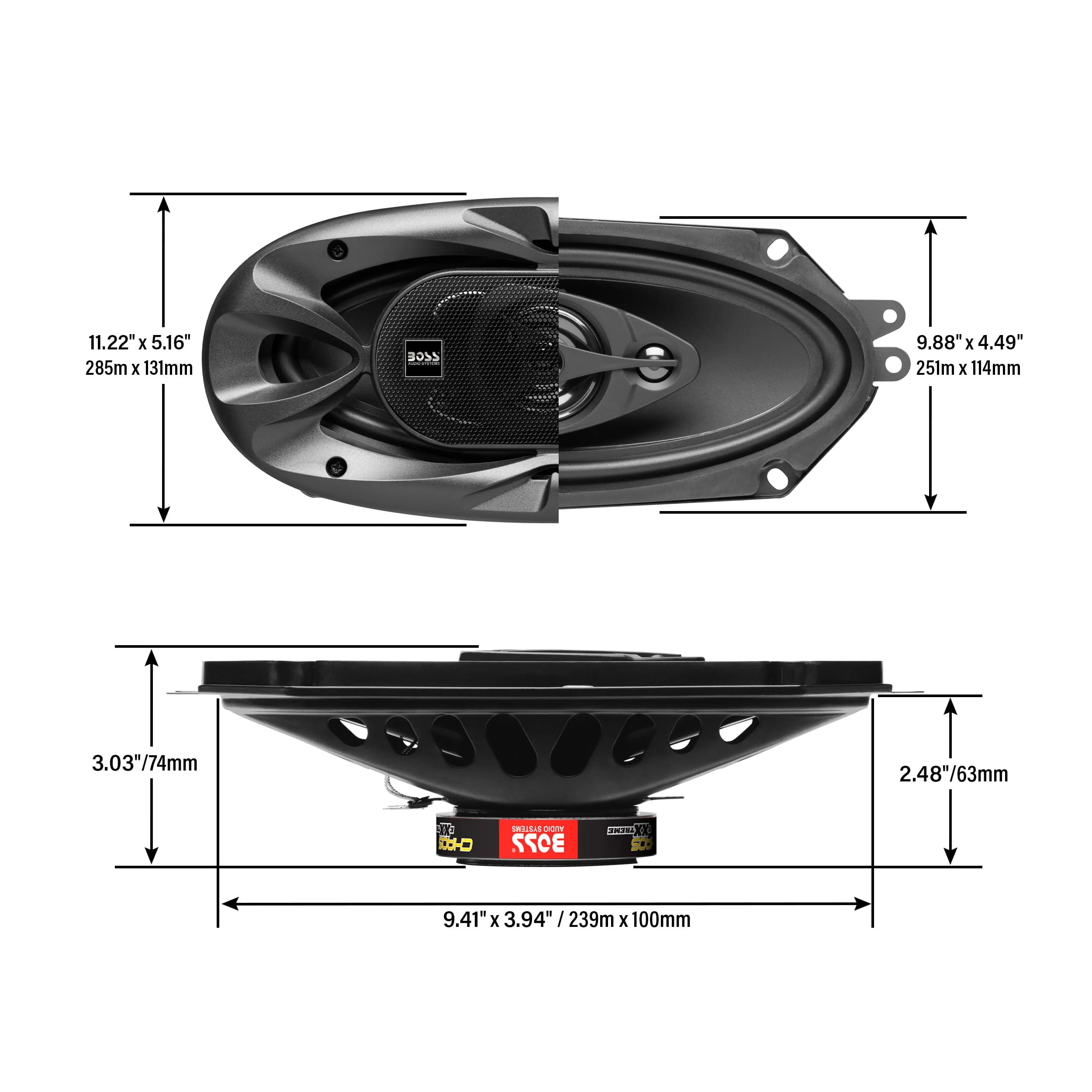 BOSS Audio Systems CH4330B 4 x 10 400 W Car Speakers