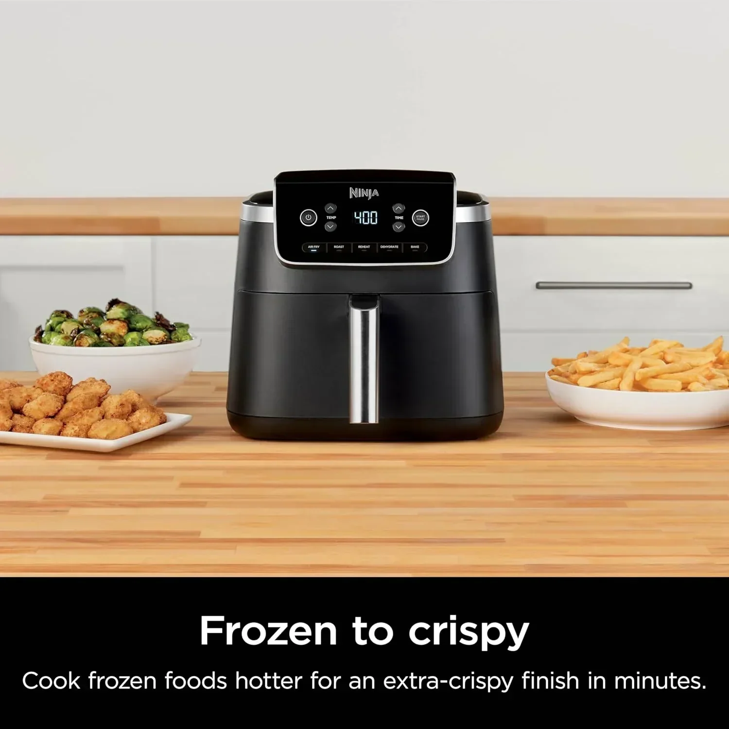 Ninja Air Fryer Pro 5-quart 4-in-1 air fryer that air fries bakes reheats and dehydrates