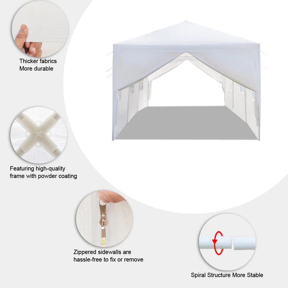 Zimtown 10'x 30' Third Generation Gazebo Canopy Outdoor Party Wedding Tent