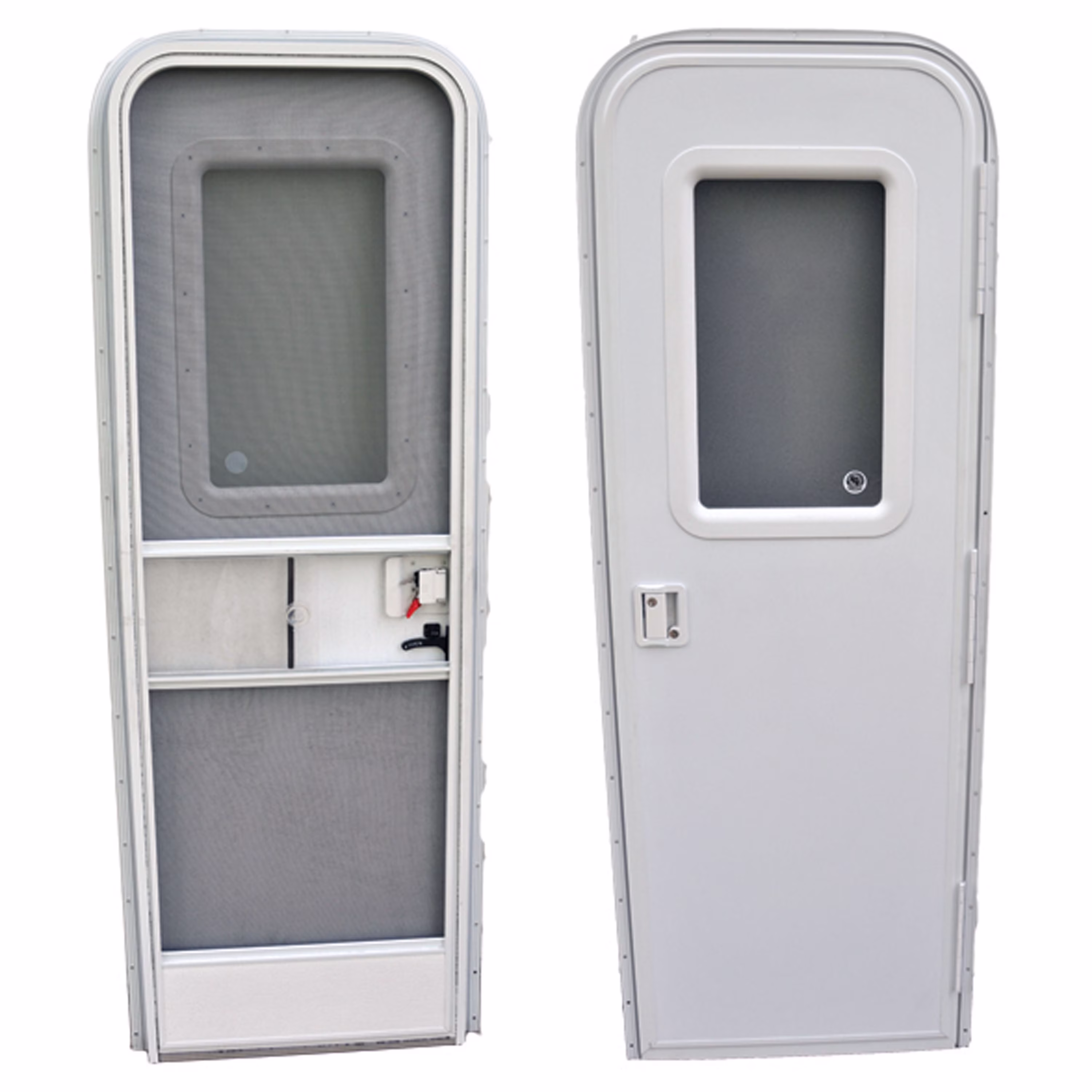 AP Products 015-217709 RV Radius Entrance Door – 26″ x 72″, Polar White