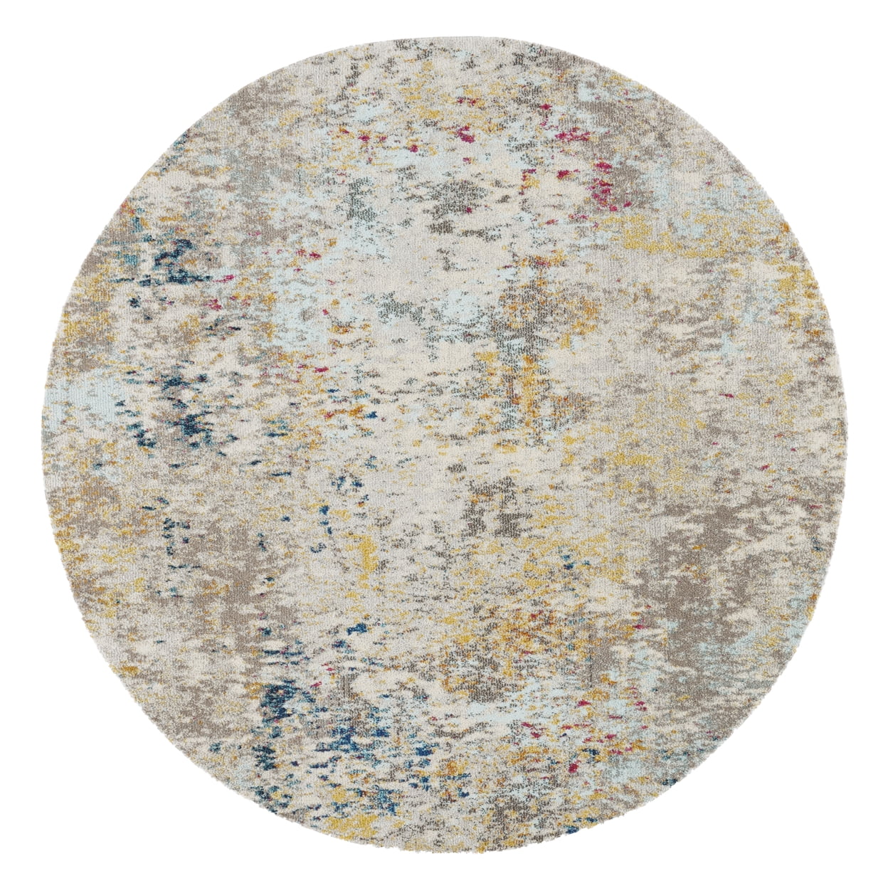 SAFAVIEH Madison Nita Abstract Runner Rug, Grey/Gold, 2'2" x 20'
