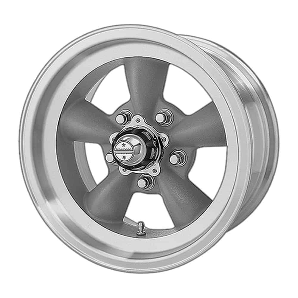 American Racing Vintage VN105 Torq Thrust D Wheel 15X8.5 5X4.5 Gray Mach-LP – VN105D