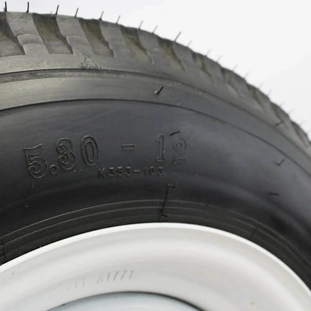 Southwest Wheel 12″ x 4″ 4-4″ Bolt Circle White Trailer Wheel