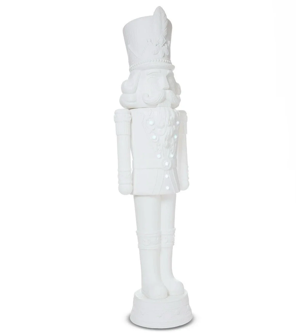 2025 Holiday Time 75” 6 Foot Nutcracker Christmas Statue Decoration, Lights/Music