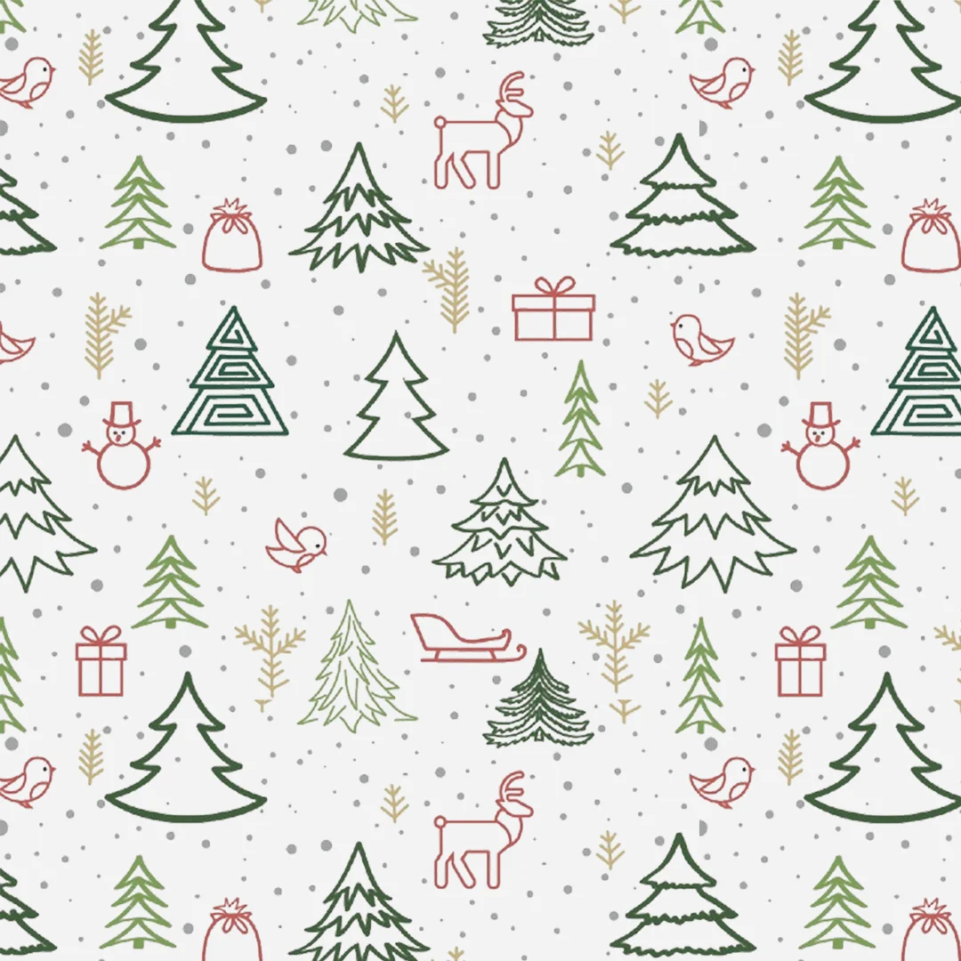 Ucanpack Christmas Packing Boxes 11 x 7 x 3" - 50 Pack Winter Forest Printed Holiday Boxes - Holiday Shipping Box Made In USA Holiday Box Corrugated Shipping Boxes