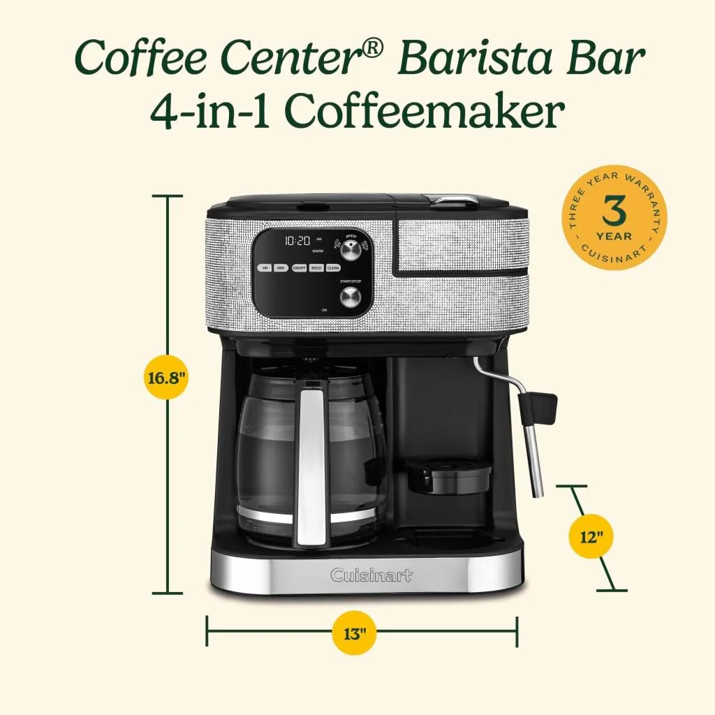 Coffeemaker 4-In-1 Coffee Center Barista Machine