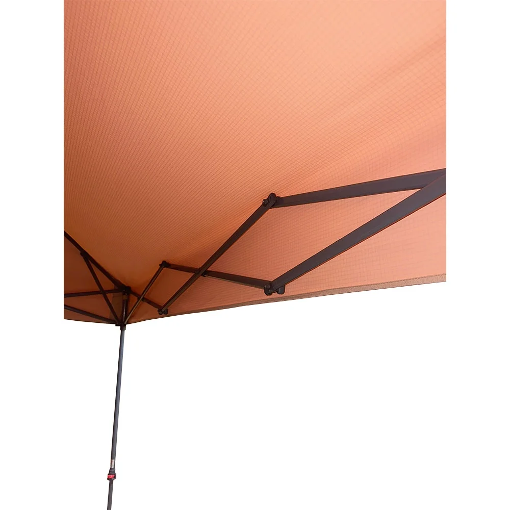 Garden Winds Custom Fit Replacement Canopy Top Cover Compatible with The Crown Shades Base 11' x 11', Canopy Top 9' X 9' Slant Leg - Upgraded Performance RIPLOCK 350 Fabric - Slate Gray