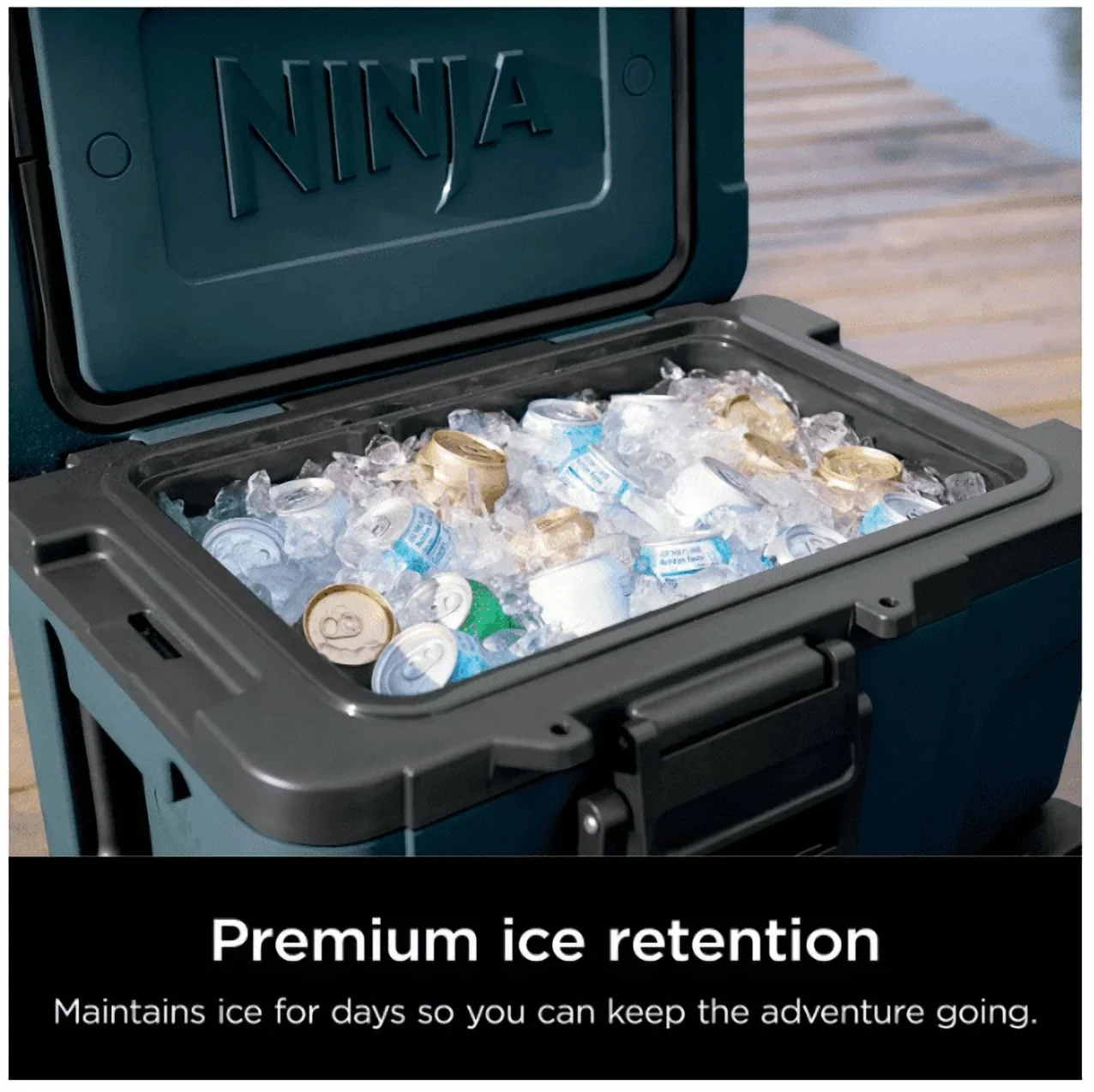 Ninja FrostVault 45QT Wheeled Cooler, Ocean Blue - FB245AOB