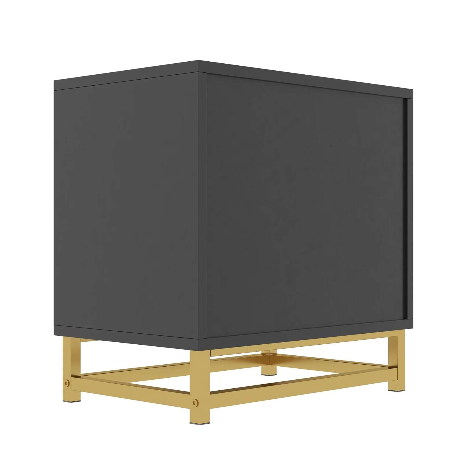 3 Drawer Dresser for Bedroom, Modern Chest of Drawers with 3 Drawers, Tall Nightstand with Metal Base and Metal Handles, Storage Cabinet for Bedroom, Hallway, 15.7"D x 23.6"W x 24.8"H
