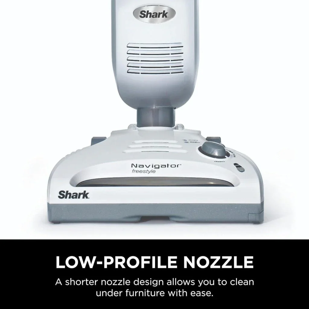 Shark SV1106 Navigator Freestyle Cordless Stick Vacuum, Lightweight, White/Grey, for Carpet & Pet Hair