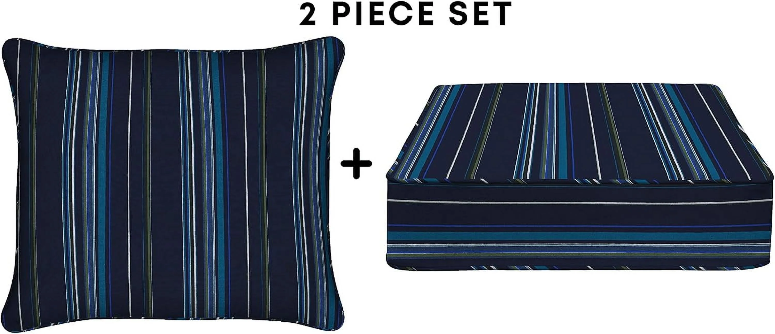 AWFHHT Outdoor Deep Seat, 24" W x 23" D, Zaire Outdoor Chair Cushion
