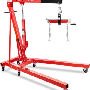 Garvee 2 Ton Hydraulic Folding Shop Crane Engine Hoist With Lever