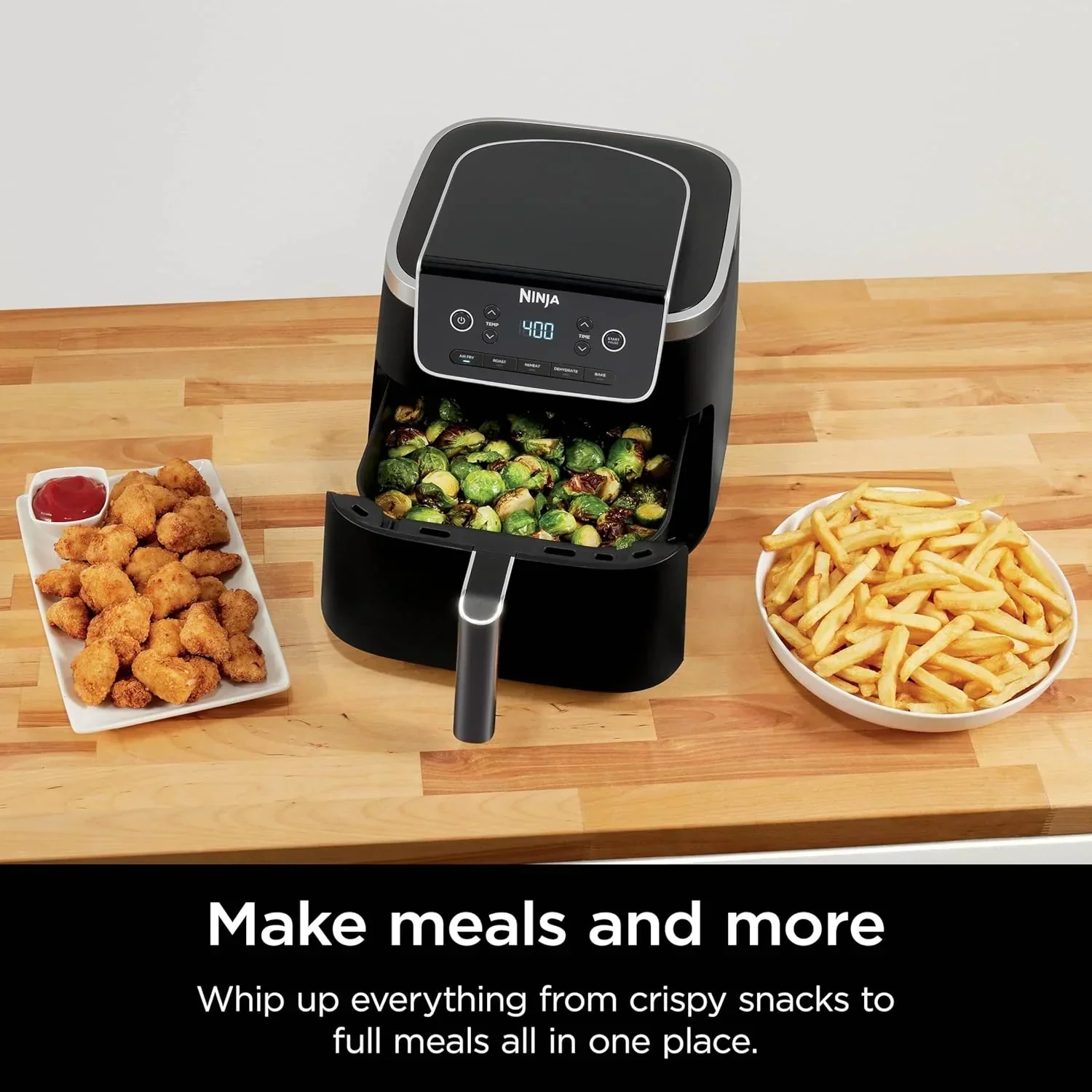 Ninja Air Fryer Pro XL 6-in-1 with 6.5 QT Capacity Max Crisp Air Fry Air Roast Bake