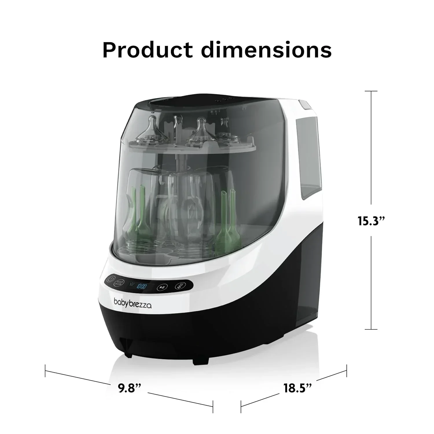 Bottle Washer Pro Baby Bottle Washer Sterilizer Dryer All in One Machine Cleans Bottles