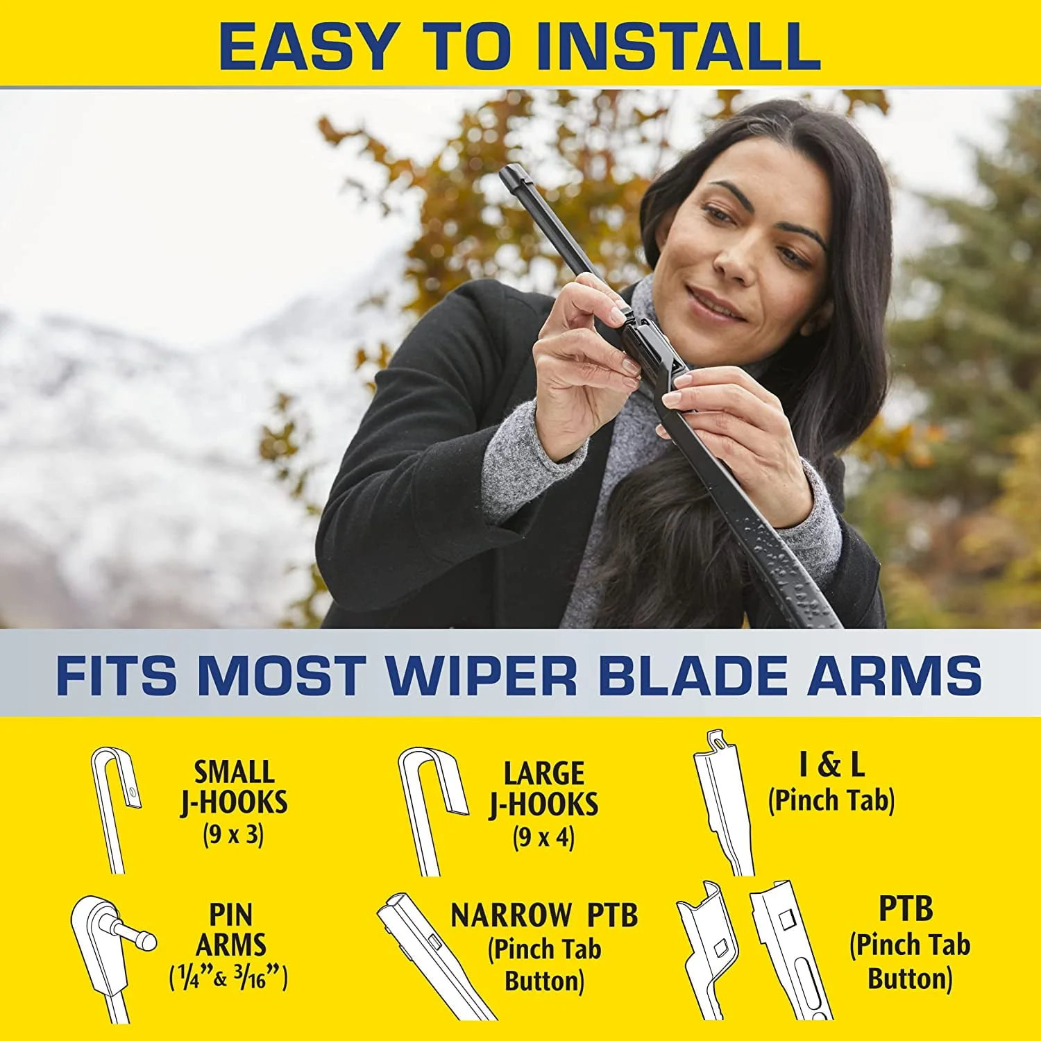 Rain-X 810162 Latitude Water Repellency Wiper Blade, (24", 20") Combo Pack