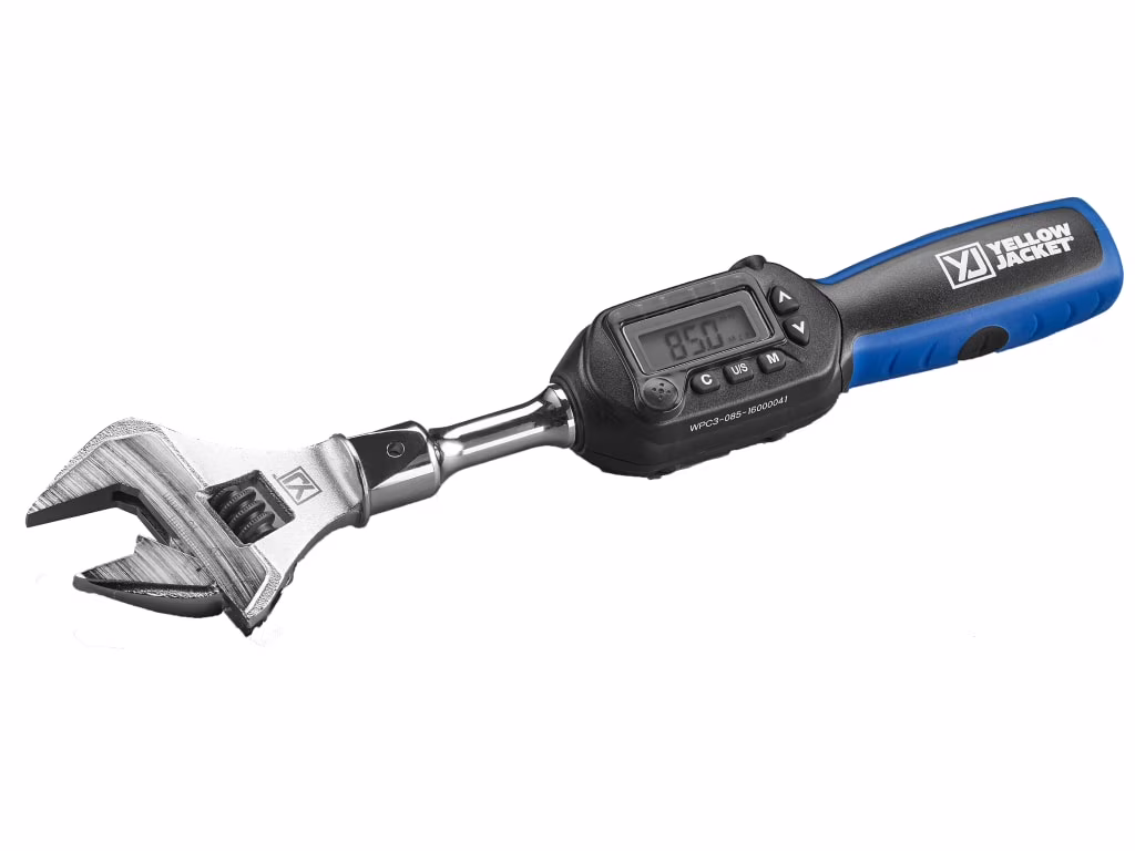 Yellow Jacket 60648 Digital Adjustable Torque Wrench 752 in – Lb Torque 10.6 in