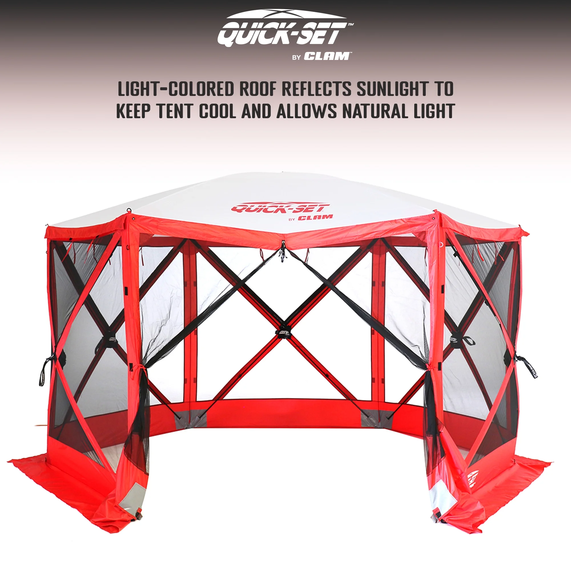 CLAM Quick-Set Escape Sport 11.5 x 11.5 Foot Tailgating Canopy Tent, Blue