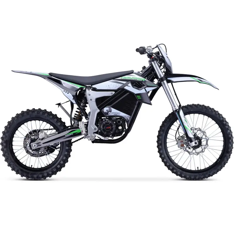 MotoTec Electric Dirt Bike 72V 12,000W White – Venom