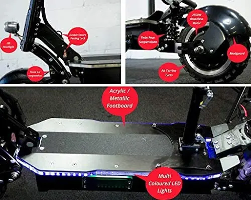 MAXX Folding Electric Scooter, 5000W Dual-Motor, 83-Mile Range, 60 MPH