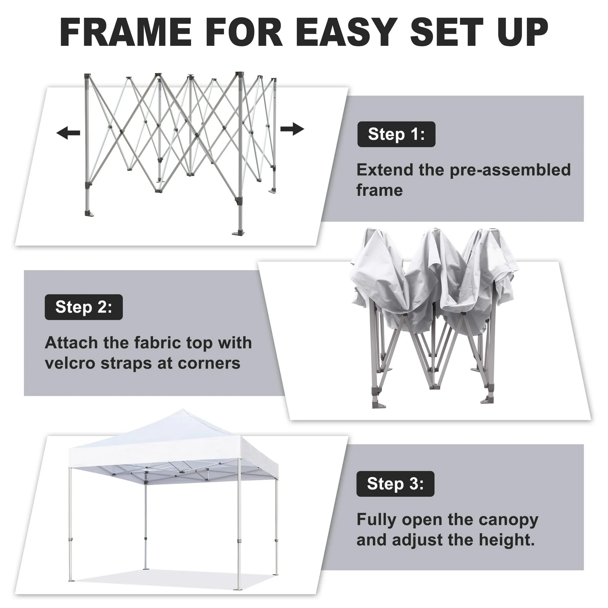 Euromax Canopy 10' x 10' Emerald Pop-up Canopy and 56lbs Instant Outdoor Canopy